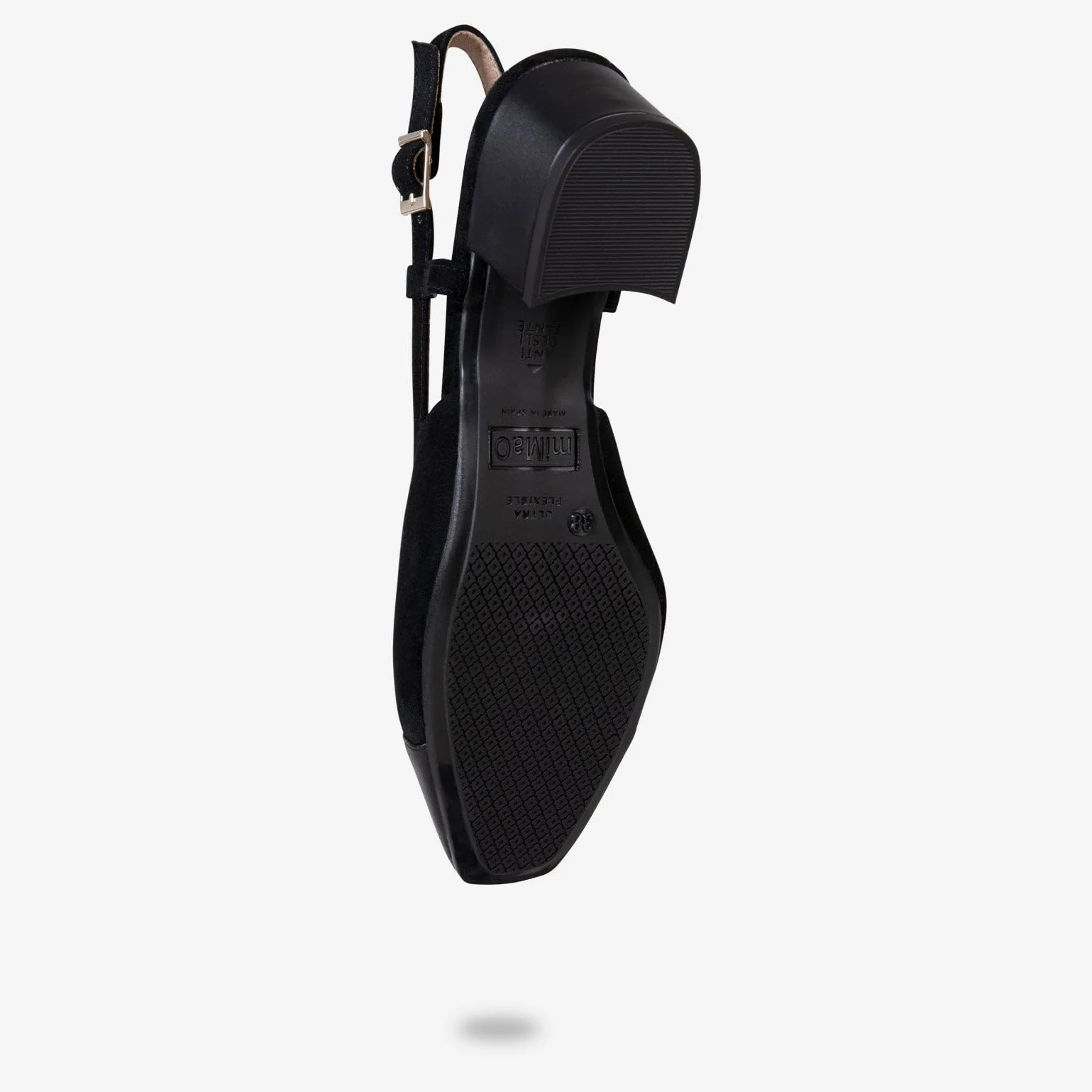 miMaO. Zapatos Destalonados con Puntera de Piel. Fabricado en España