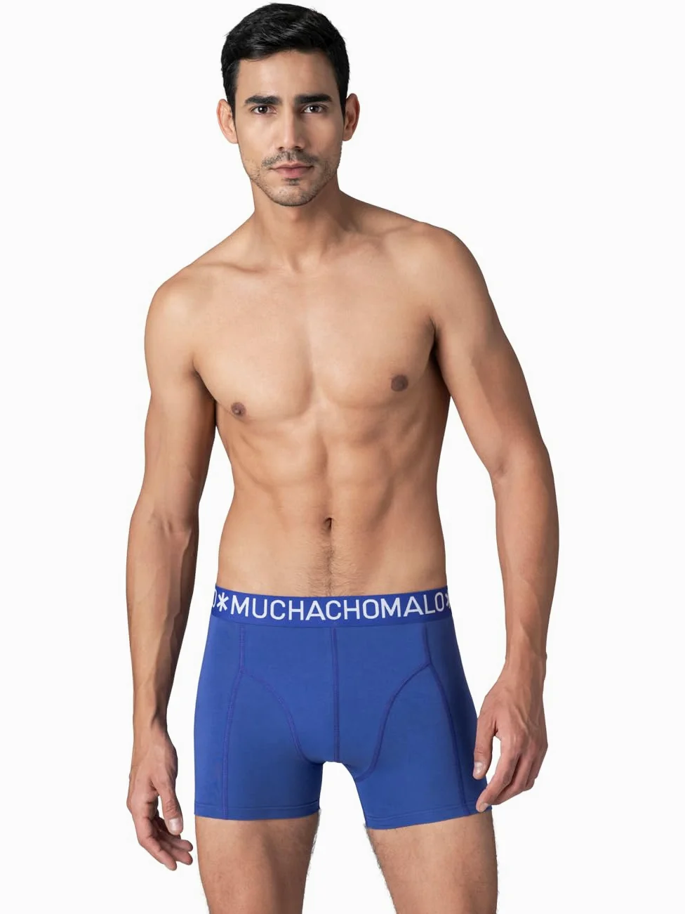 Muchachomalo Calzoncillos para Hombre, Ropa Interior Lisa de Algodón para Hombre, Pack de 7 Unidades, Bóxers Lisos de Corte Clásico con Cintura Elástica