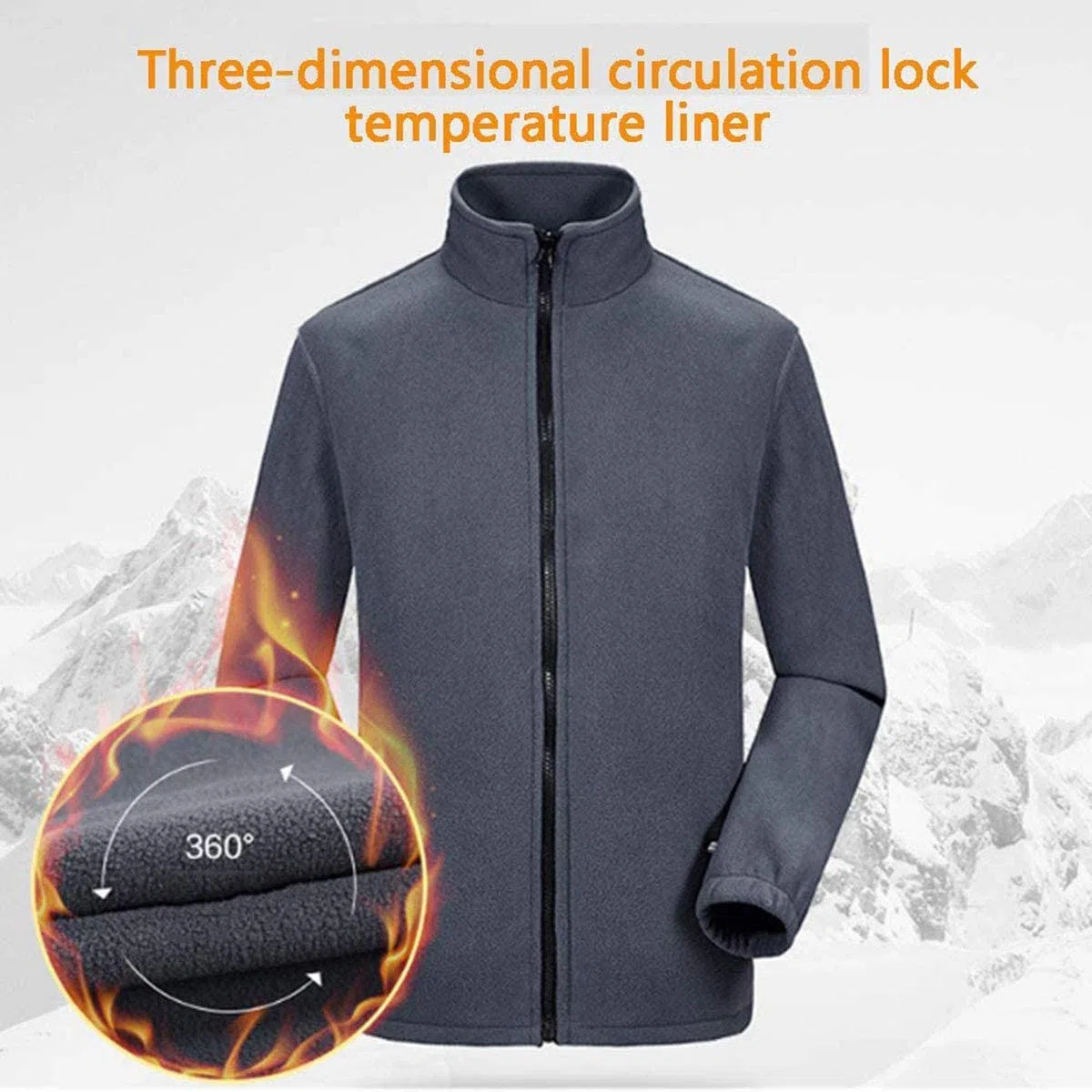 MU Chaqueta de Invierno para Hombre Chaquetas de Esquí Impermeable Chaquetas de Snowboard Fleecas Cálidas Abrigos de Pesca de Montaña Térmica con Capucha Desmontable/Black/Xxl