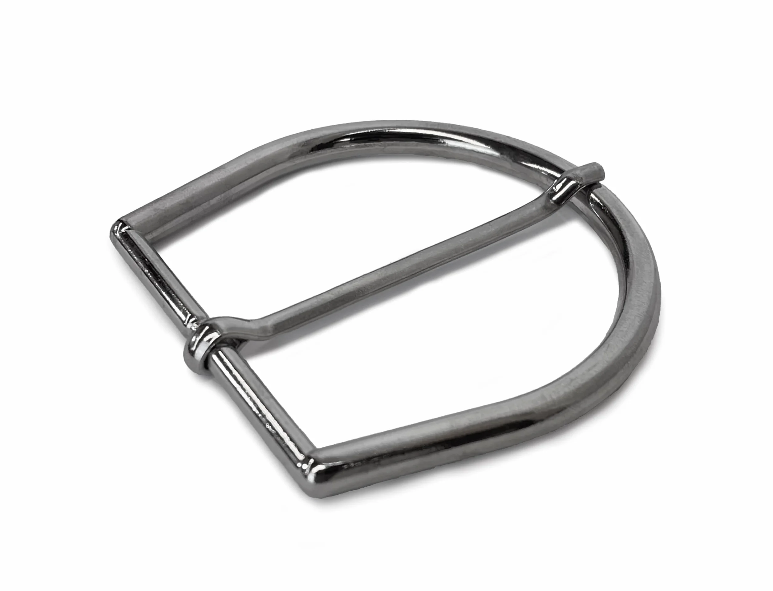 almela - Hebilla cinturón con acabado en plata brillo de 50mm de ancho - 5cm | Buckle belt