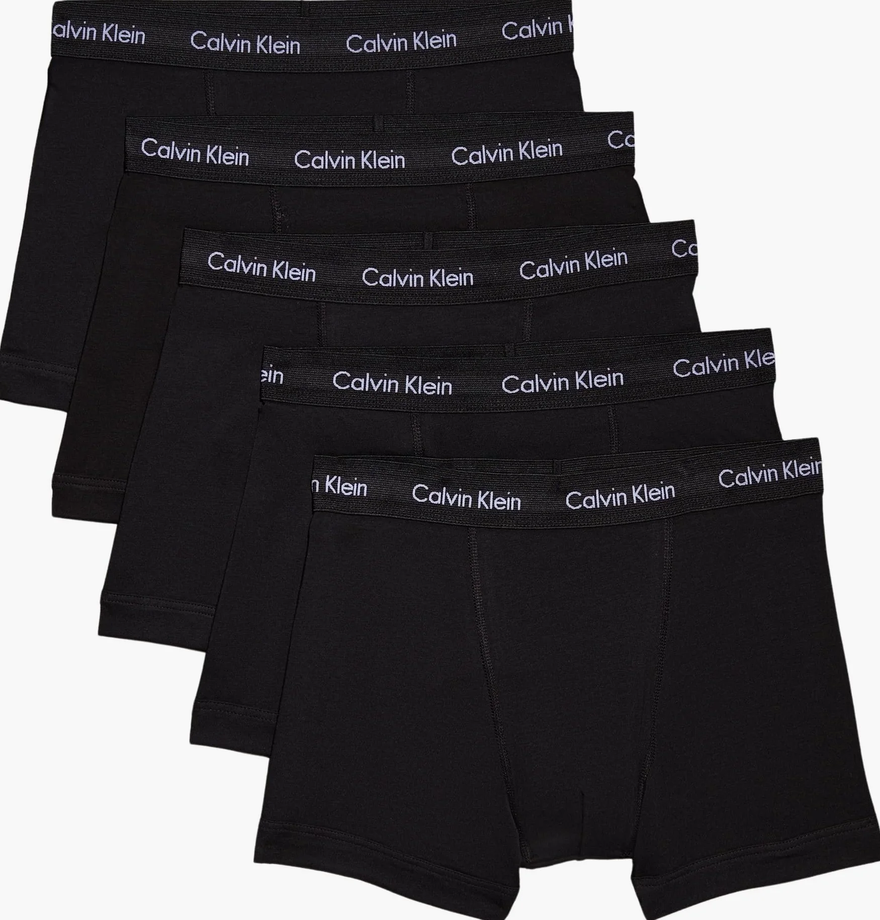 Calvin Klein Calzoncillos bóxer Pack de 5 Hombre Trunks con Logotipo en la Cintura
