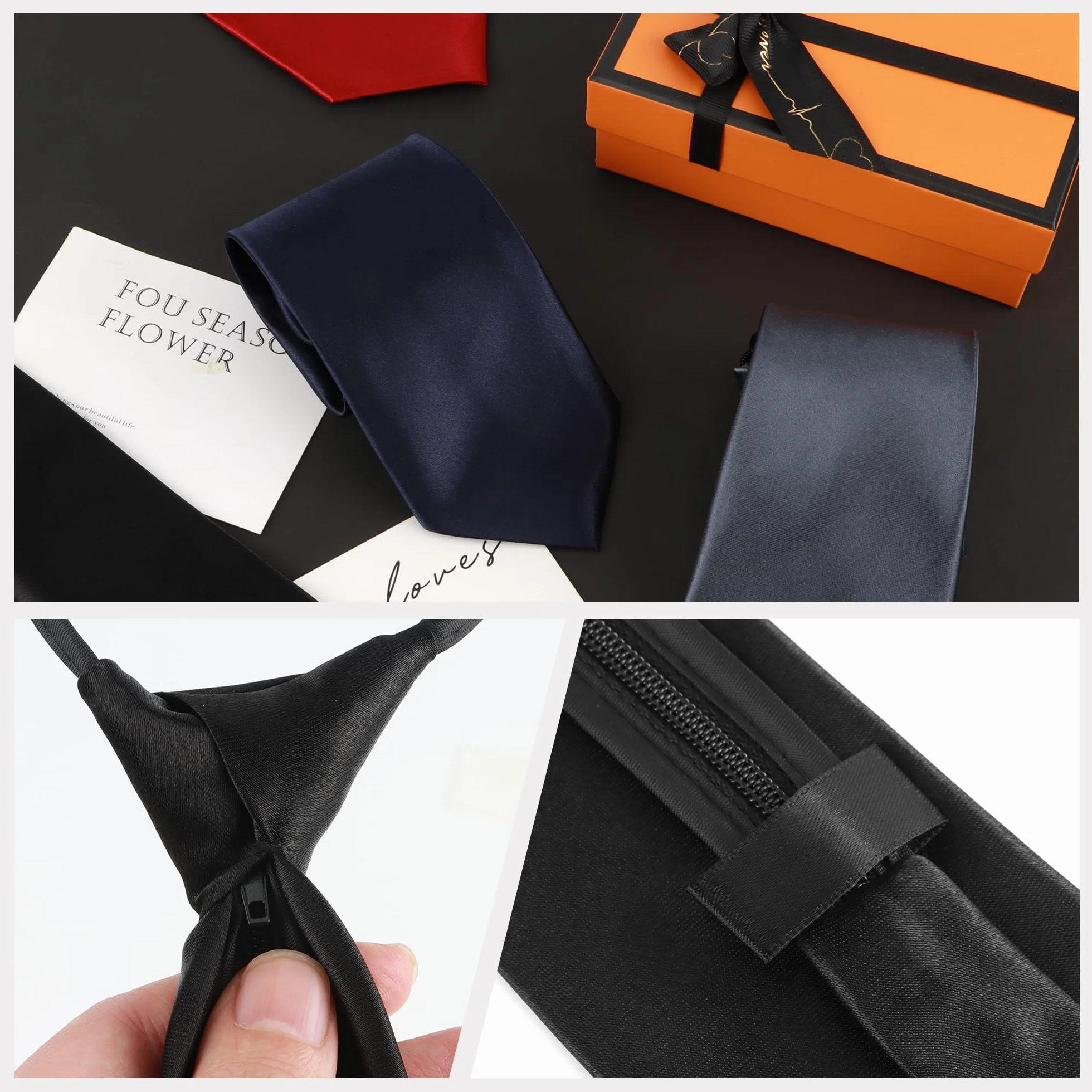 JSMTKJ 4 Piezas Corbata Infantil para Niños, Ajustable con Clip y Banda Elástica, Perfecta para Graduación, Boda, Disfraces y Eventos Formales Elegante y Fácil de Colocar para Niños