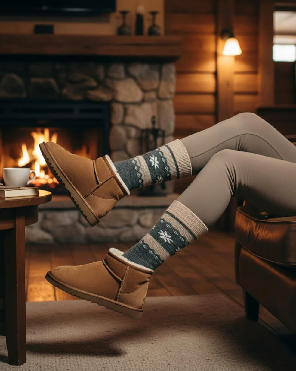 GoWith Calcetines de Alpaca de Lana (Pack de 2) Mujeres