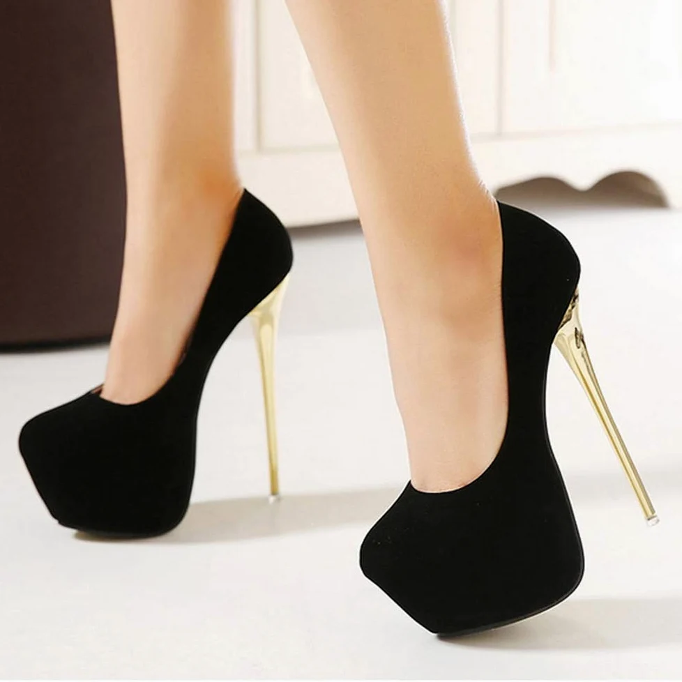 Zapatos de tacón alto para mujer, 5 cm, plataforma, estilo Stiletto de 16 cm, sandalias de tacón para bodas, fiestas, zapatos