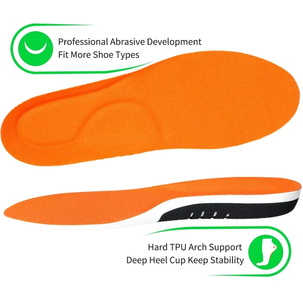 EDDGE Plantillas ortopédicas de Soporte de Arco de TPU for pies Planos, Inserciones de Copa de talón Profundo de Gel for Fascitis Plantar, Zapatos ortopédicos, Suela Acolchada (Size : 35-40)