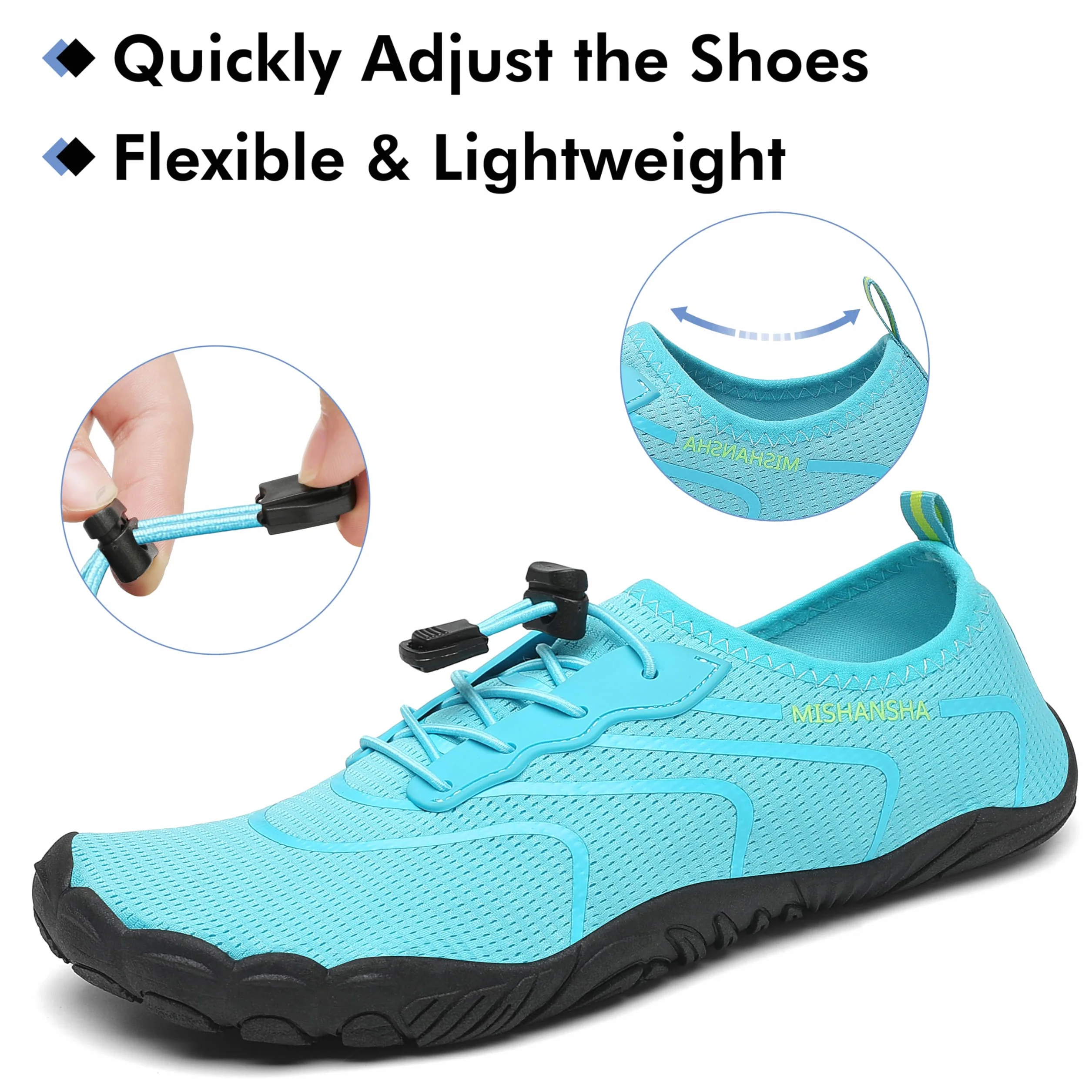 Mishansha Barefoot Escarpines Hombre Verano Zapatos de Agua