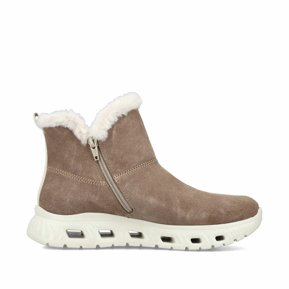 Rieker Mujer Botas M6050, señora Botas de Invierno,Repelente,riekerTEX