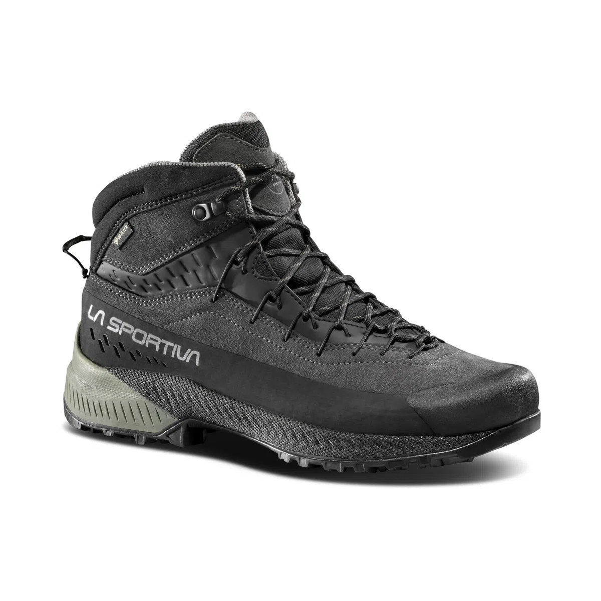 La Sportiva Tenis TX4 EVO Mid GTX Approach para hombre, Carbono/arcilla, 44.5 EU