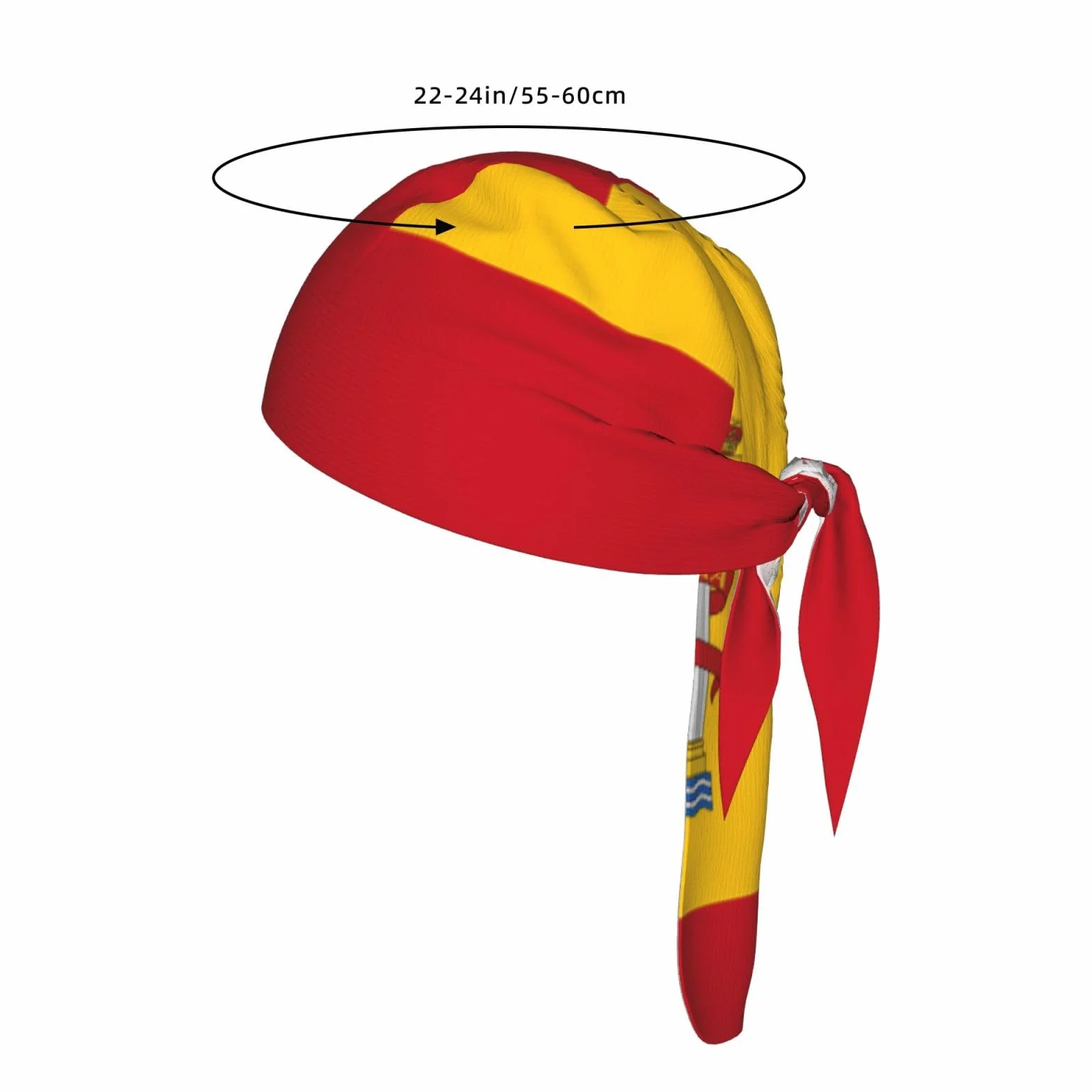 Gorra de ciclismo transpirable con bandera de España, banda para el sudor, secado rápido, negro