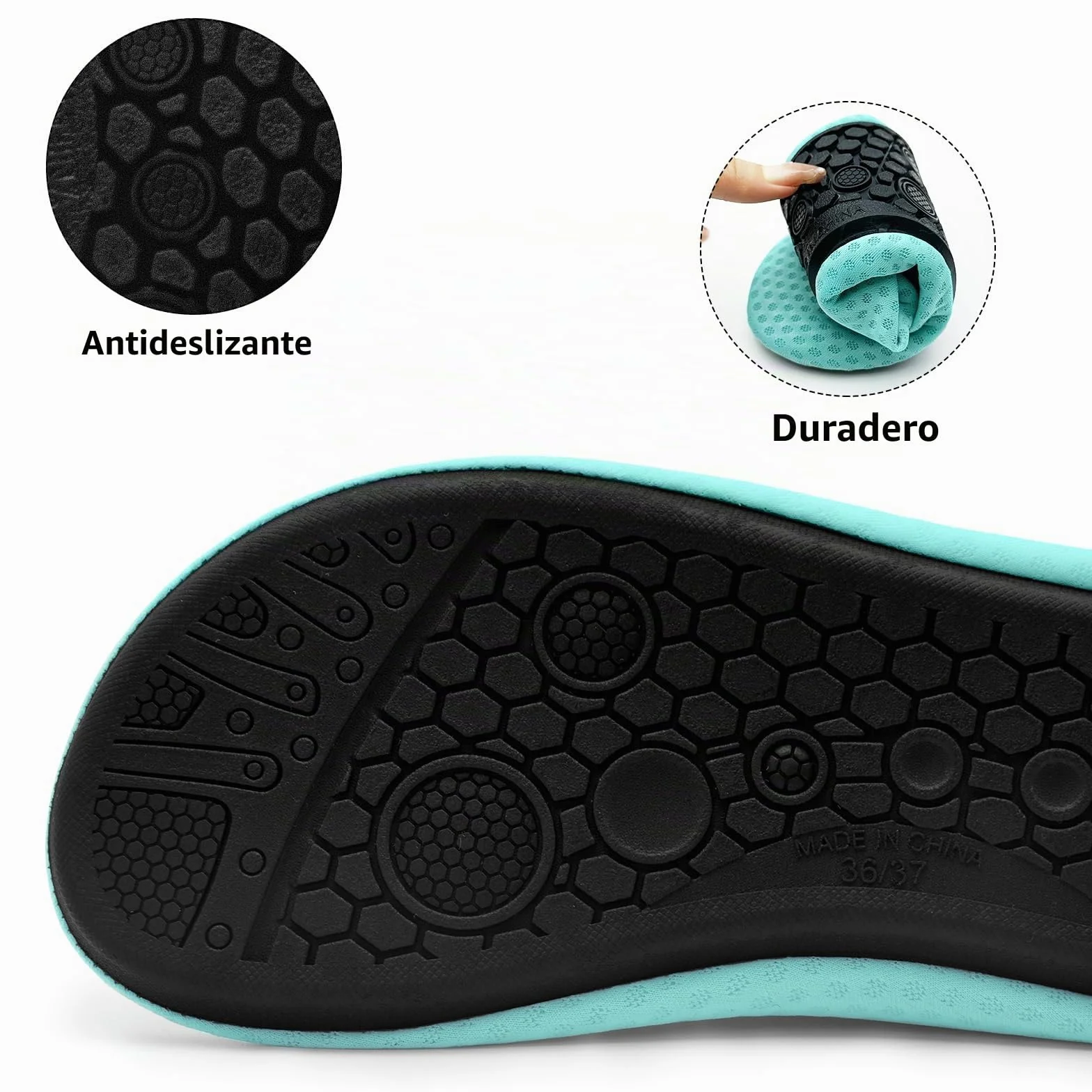 Zapatos de Playa Antideslizantes Suela Blanda Escarpines Deportivos para Buceo Snorkel Surf