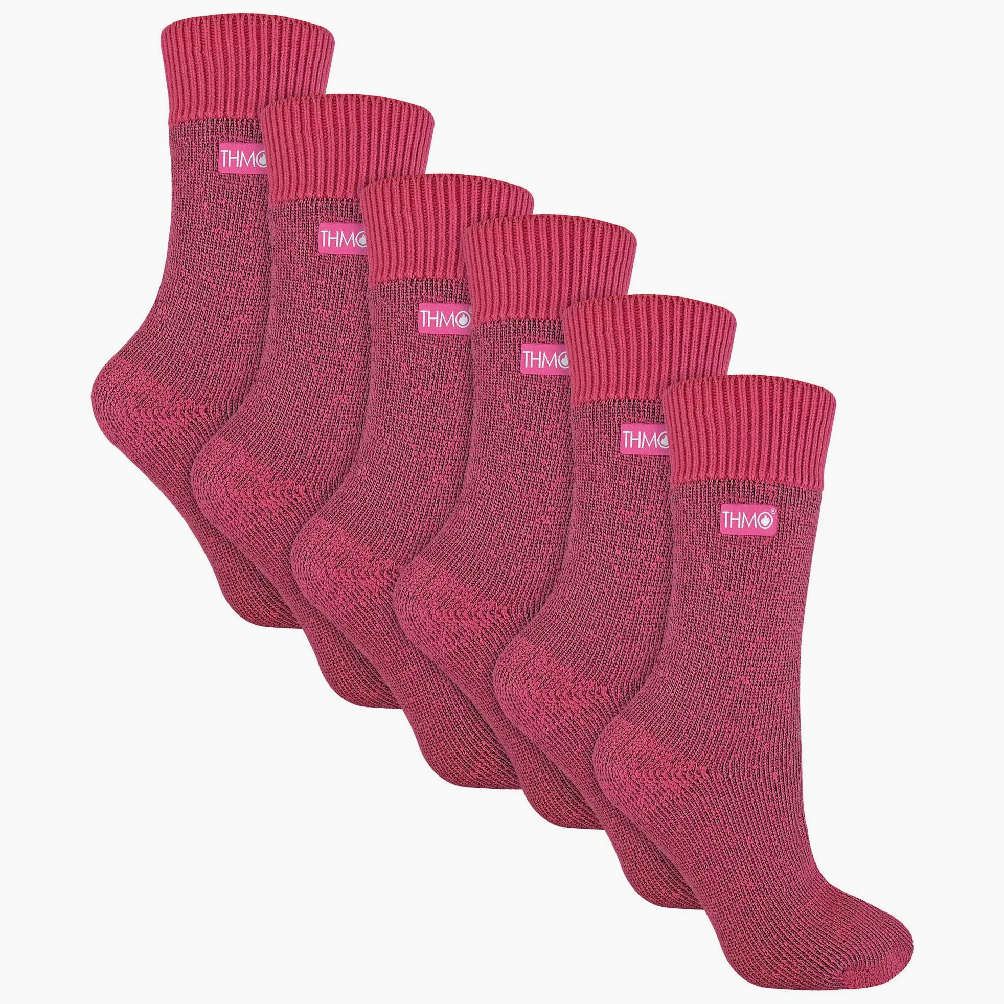 THMO - Pack De 6 Pares De Calcetines Térmicos Para Mujer, Suaves Y Transpirables