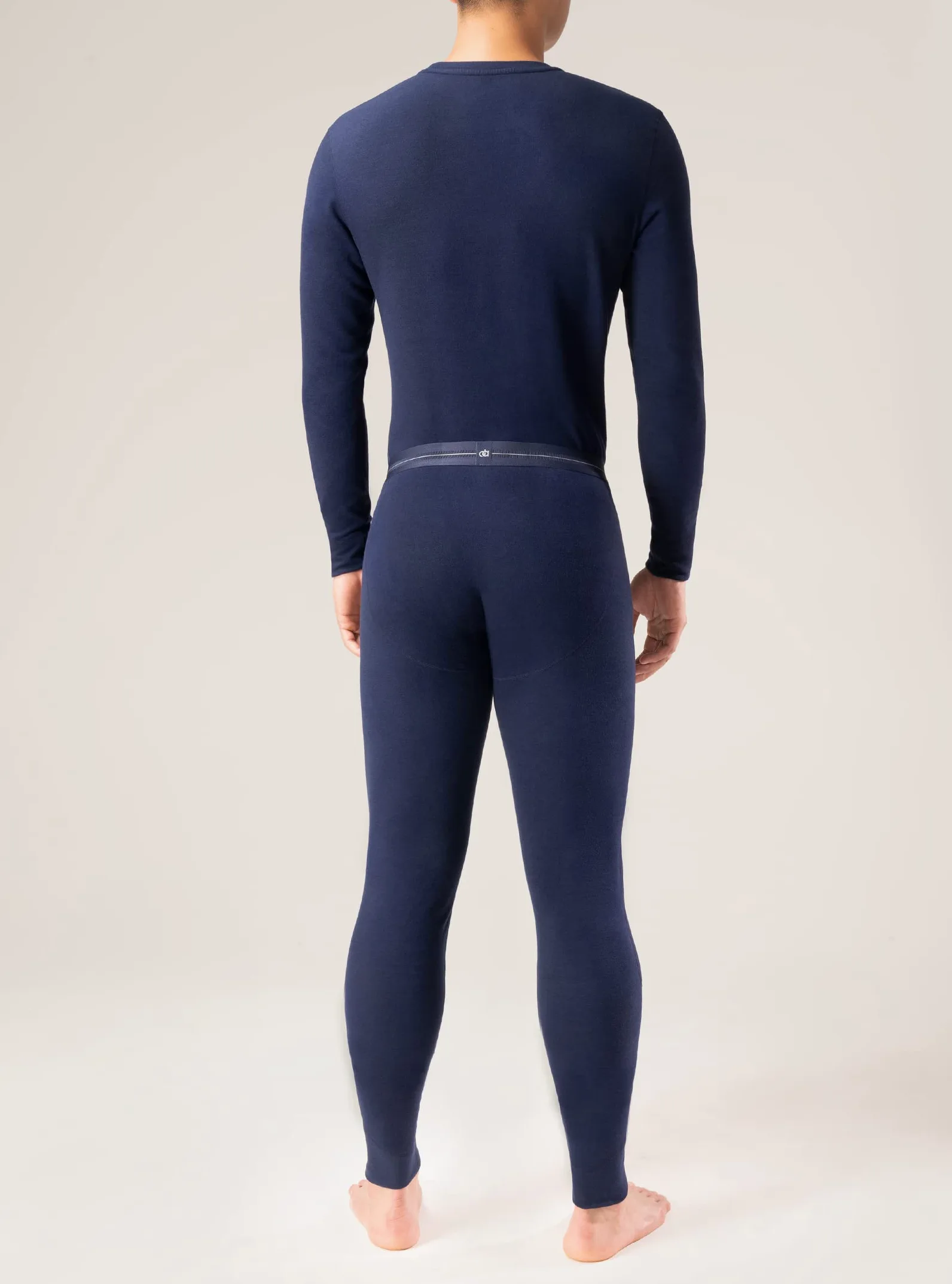 DAVID ARCHY Pantalones térmicos para Hombre Calzoncillos Largos, Ropa Interior térmica para Hombre, Pantalones con diseño de Mosca abiert