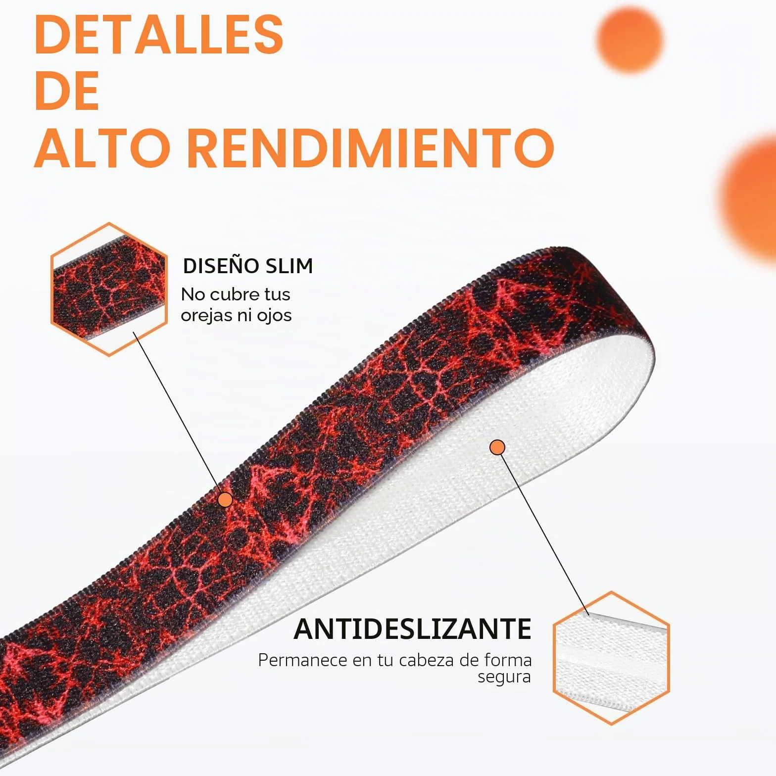 Blooms Diadema Deportiva Antideslizante 5 Piezas Cintas Pelo Mujer Hombre
