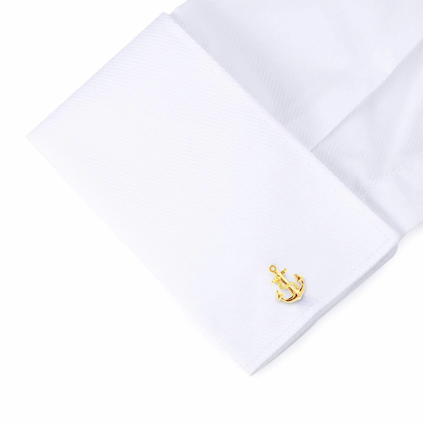 HONEY BEAR Ancla Nautica Gemelos para Hombres Camisa Regalo de Boda de Empresa, Barco Anchor