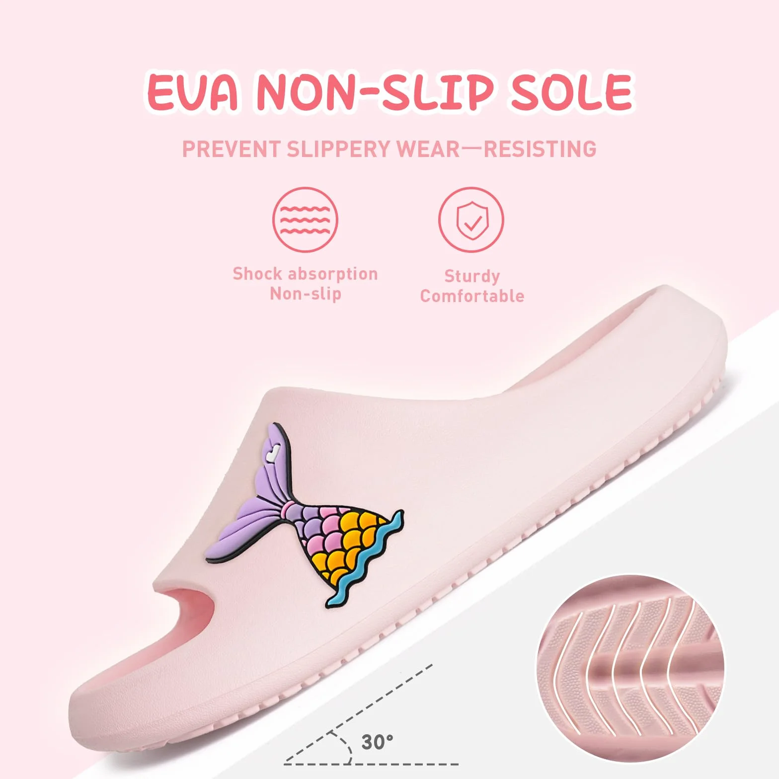 WateLves Chanclas Niña Niño Playa Piscina Pantuflas Antideslizante Sandalias