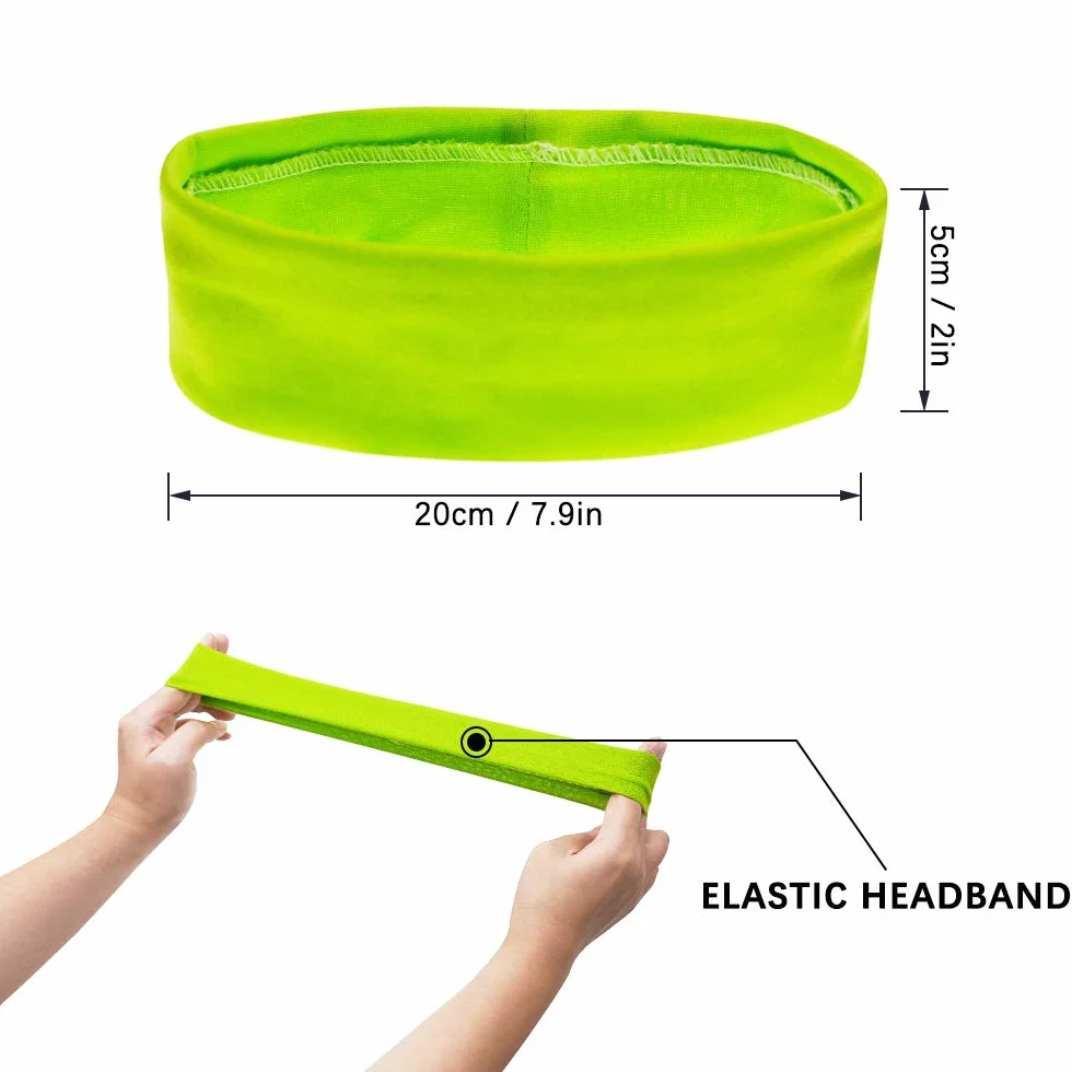 Diademas de Yoga Deportivas Banda Elástica para el Sudor Mujeres Niñas Pilates Fitness