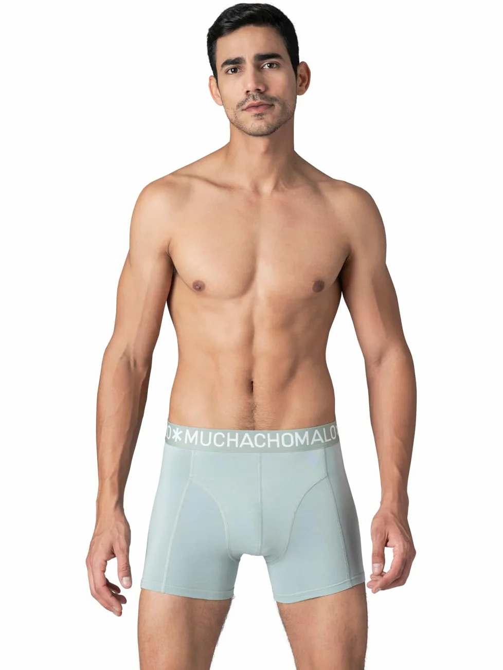 Muchachomalo Calzoncillos para Hombre, Ropa Interior Lisa de Algodón para Hombre, Pack de 4 Unidades, Bóxers Lisos de Corte Clásico con Cintura Elástica