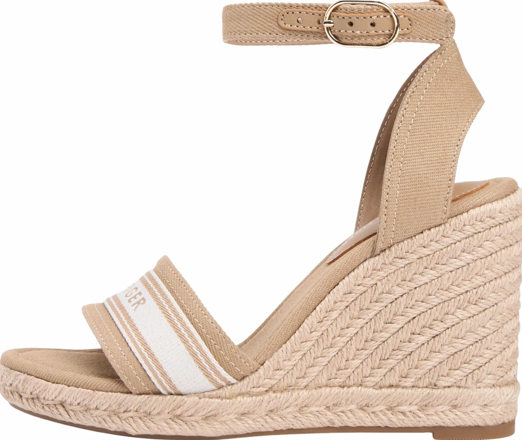 Tommy Hilfiger High Wedge Espad Webbing Fw0fw09342, Alpargatas de cuña Mujer