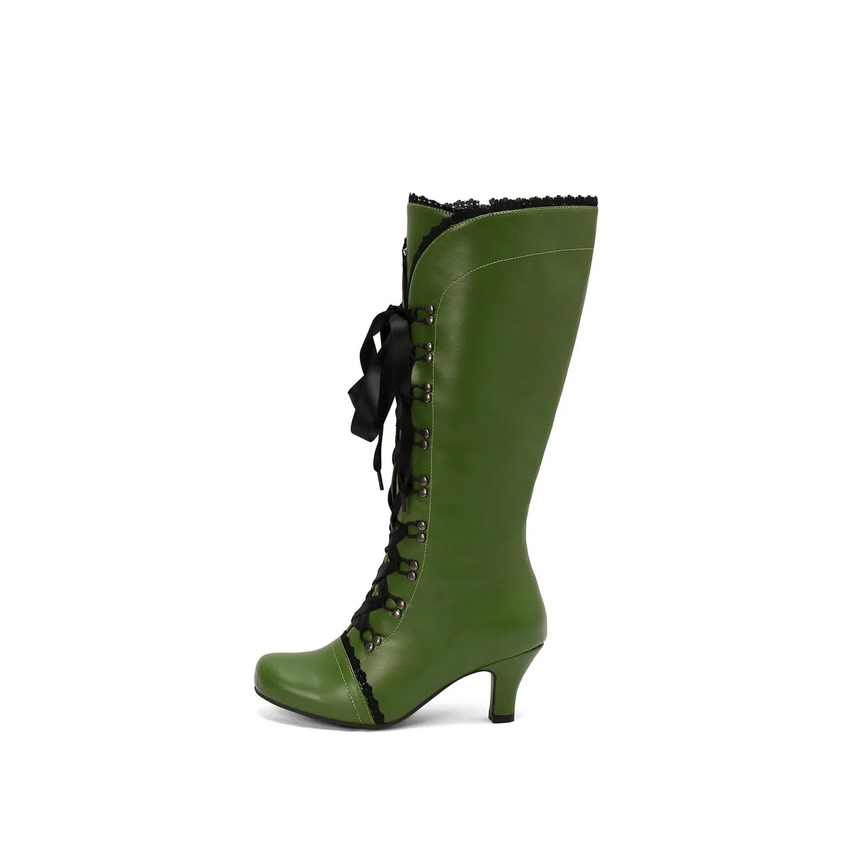 Botas de Mujer de Comercio Exterior de otoño e Invierno Estilo Vaquero, con tacón Grueso, tacón bajo y Media caña, cómodas y Modernas para Diario y Tiempo Libre_1