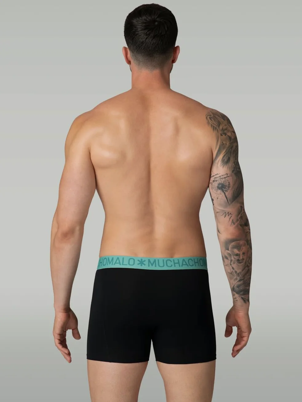Muchachomalo Calzoncillos para Hombre, Ropa Interior Lisa de Algodón para Hombre, Pack de 4 Unidades, Bóxers Lisos de Corte Clásico con Cintura Elástica