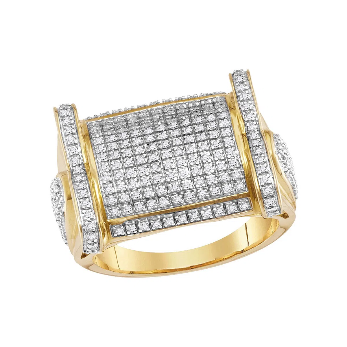 DazzlingRock Collection 10 quilates oro amarillo redonda IJ Diamond