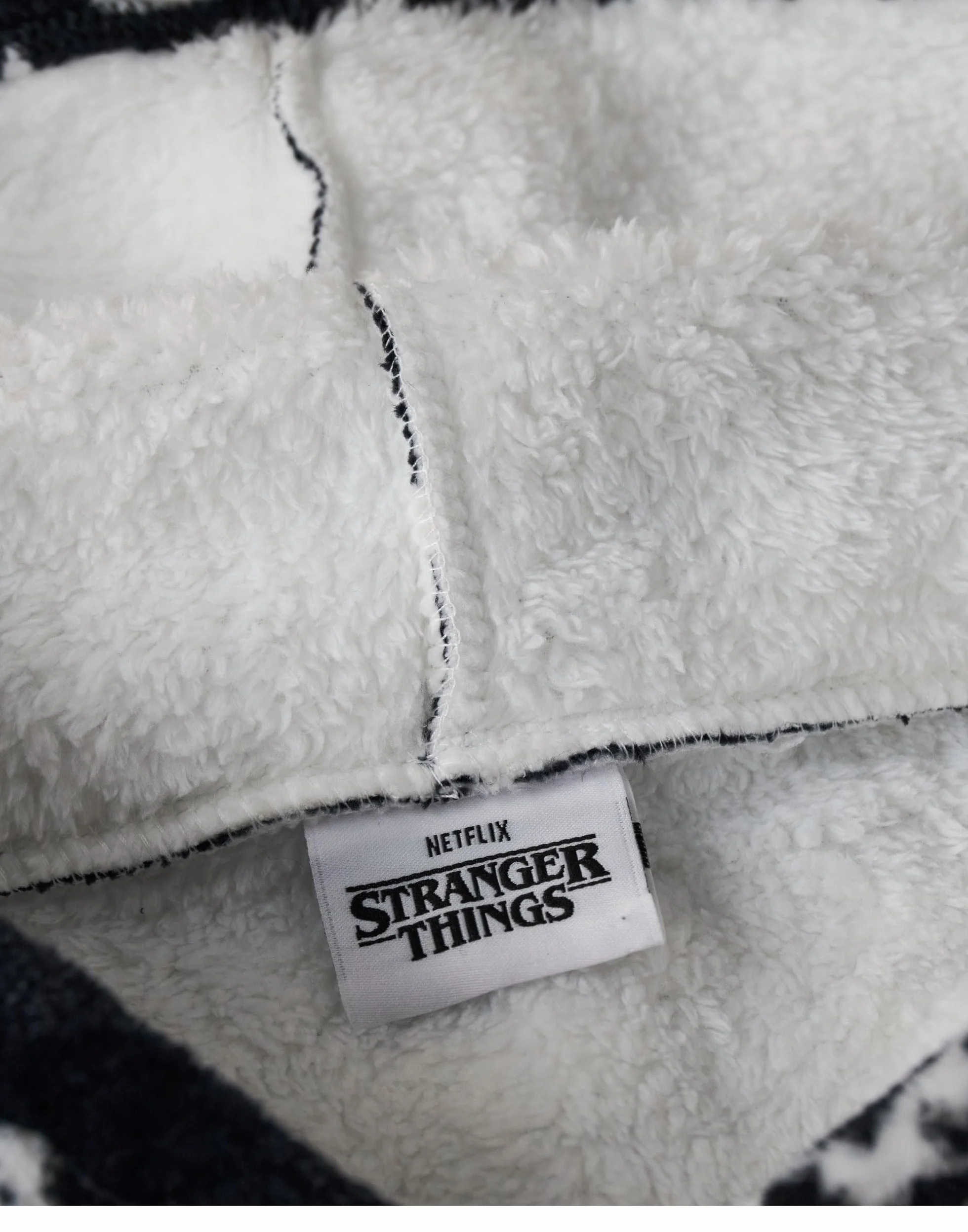 Stranger Things Sudadera con Capucha Hellfire Club Manta portátil para Adultos Negro Talla Grande