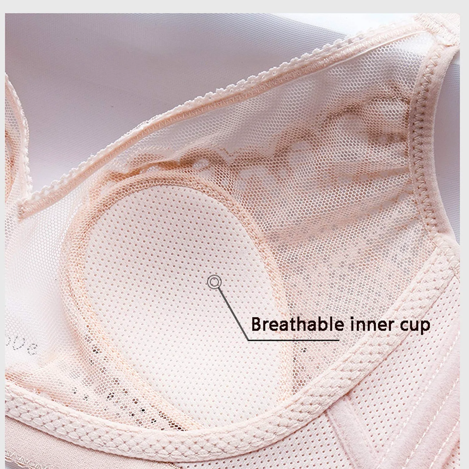 WENJUN Bralettes de encaje para mujer tamaño grande minimizador sexy cobertura completa sin costuras alambres con almohadillas extraíbles color: marrón tamaño: 85B