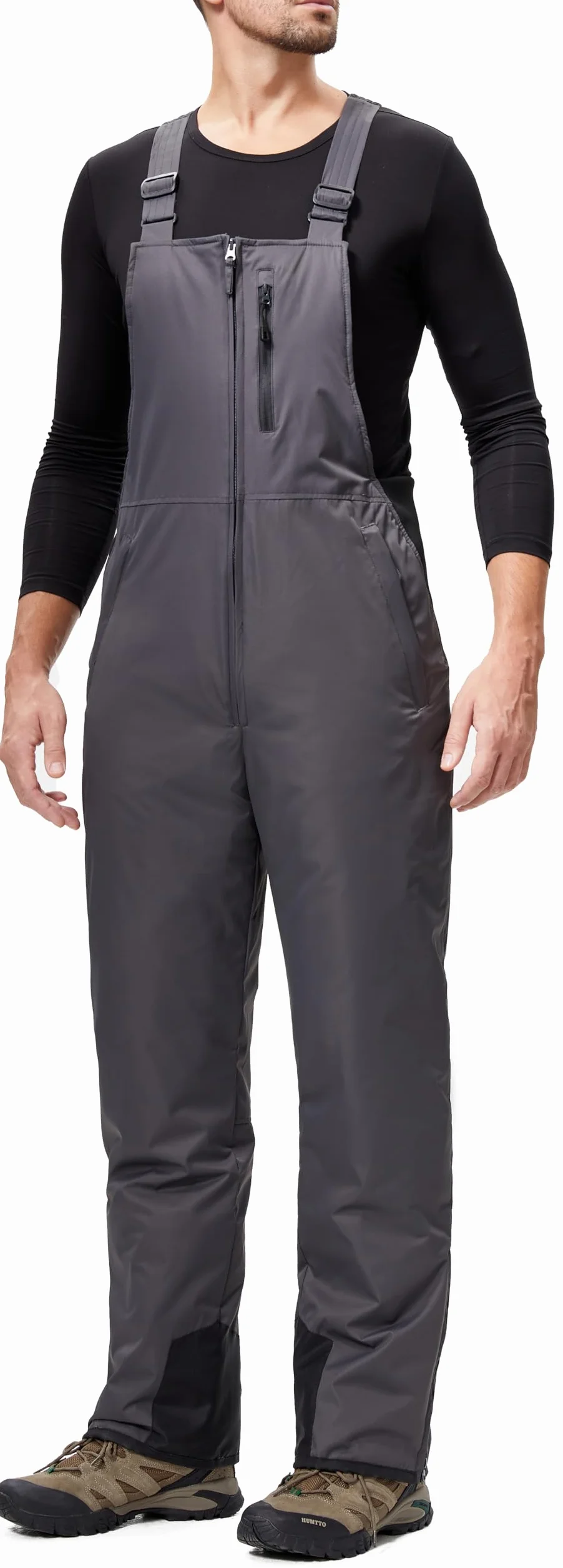 Pantalones Nieve Esquí Hombre Invernal Pantalón Softshell Calor Pantalones de Trabajo Largos Prueba Viento Impermeable Mono Outdoor Pantalón Funcional con Tirantes Ajustables
