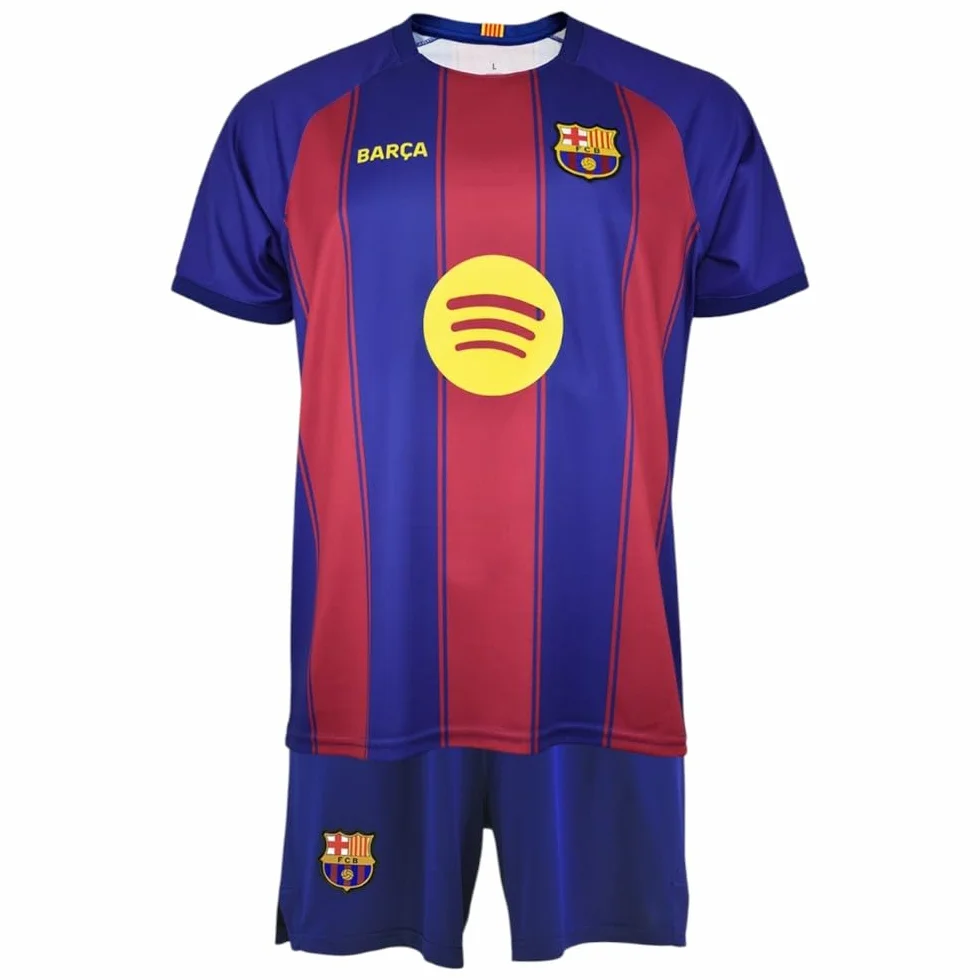 FC Barcelona Kit Infantil 8 PEDRI 1ª Equipación 25/26 Réplica Oficial – Conjunto Niño con Camiseta y Pantalón Blaugrana