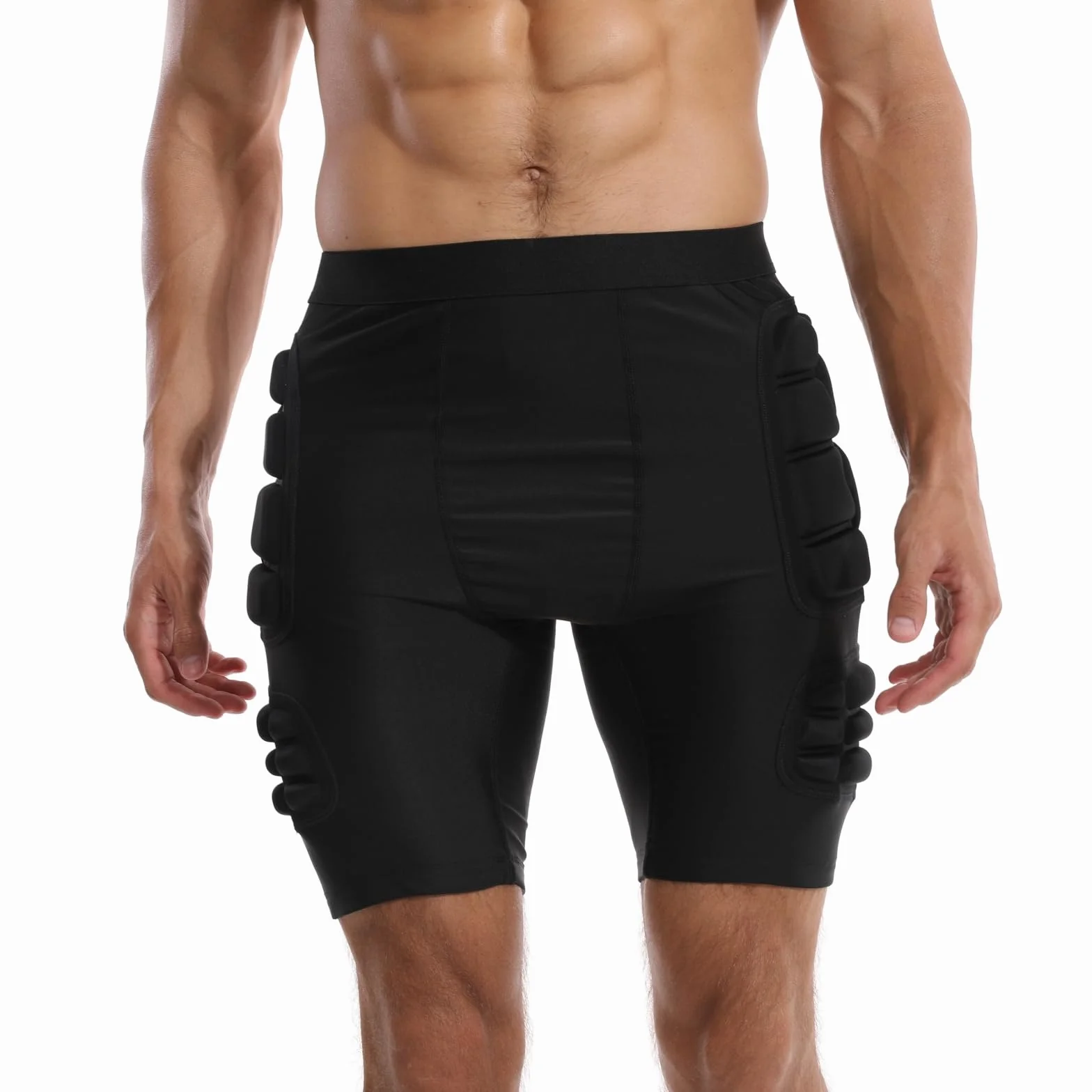 Topeter Pantalones cortos de portero, protectores acolchados para portero, pantalones cortos de compresión deslizantes