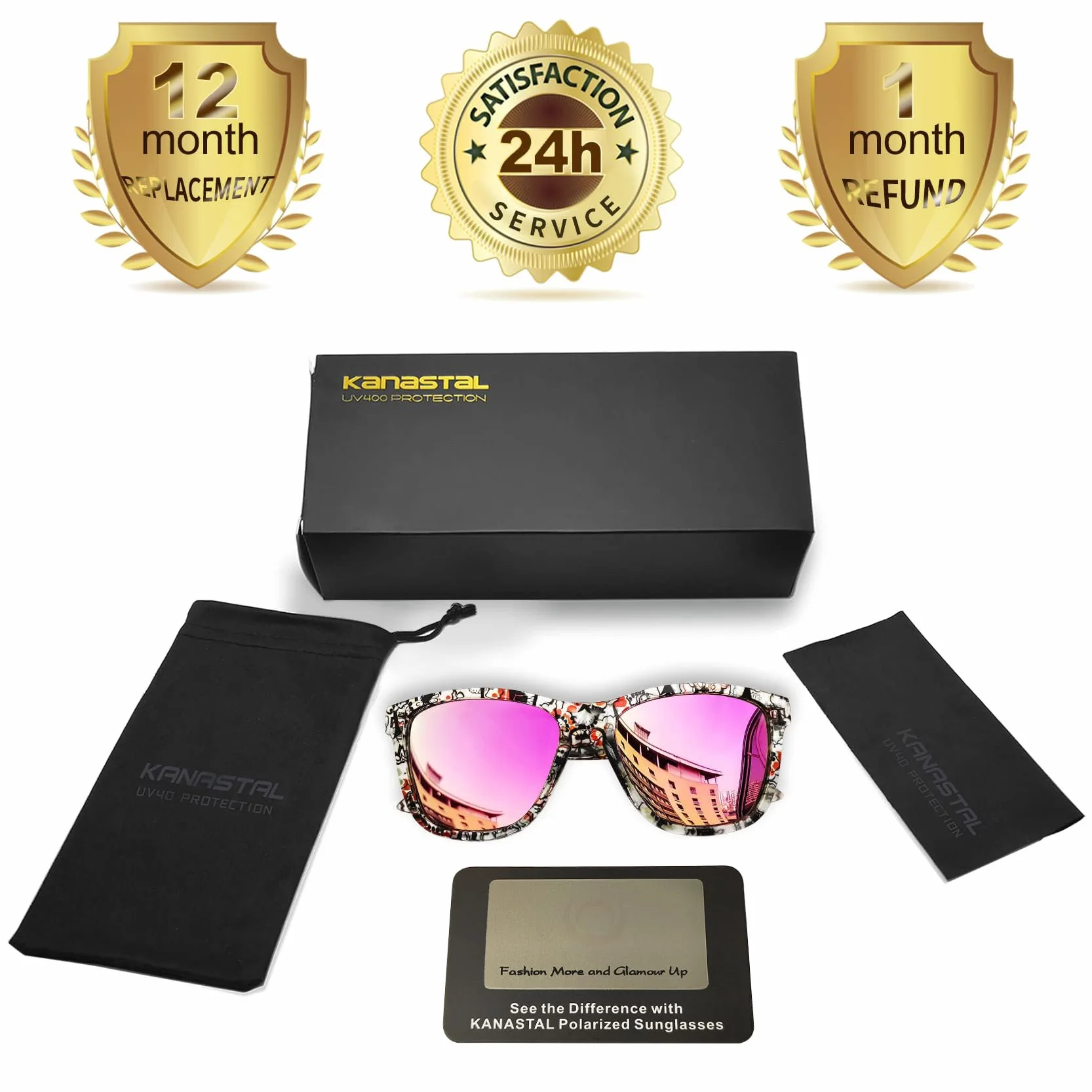 KANASTAL Gafas de Sol Polarizadas Protección UV400 Categoría 3