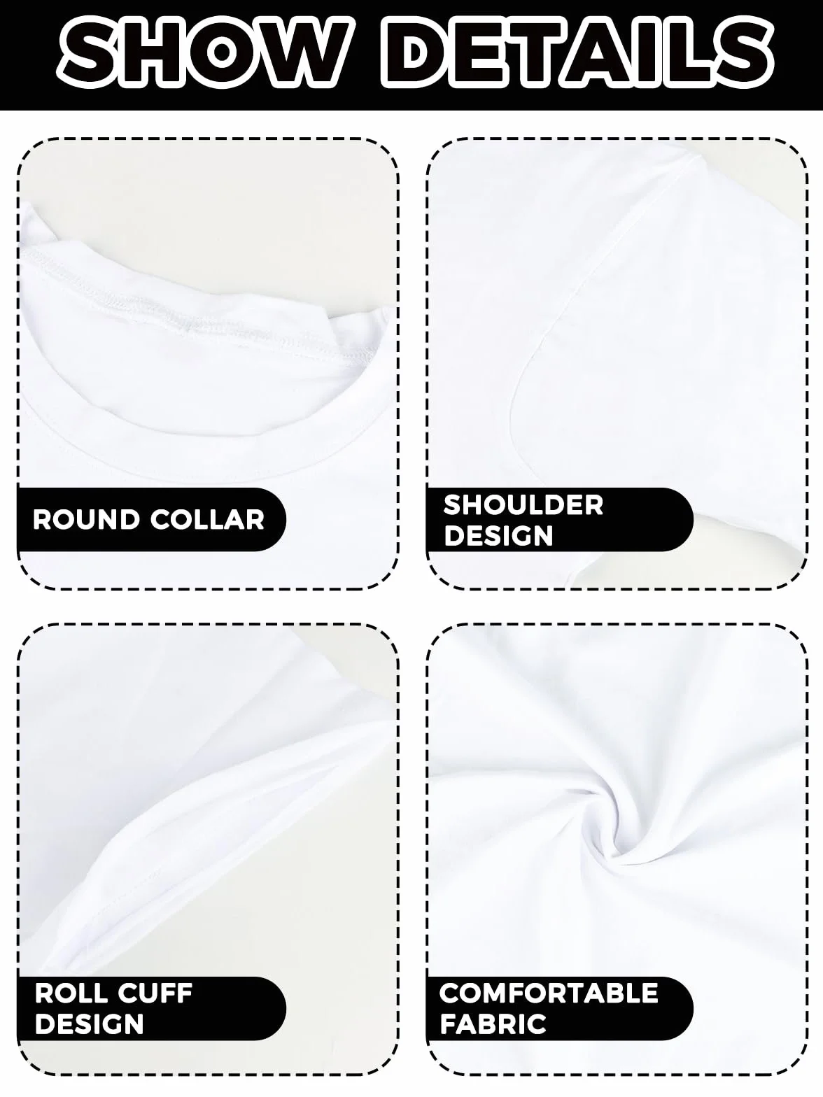 EBANKU Camisas de Entrenamiento de Gran tamaño para Mujer de Manga Corta Tops Cortos Casuales de algodón básico atlético Yoga Correr
