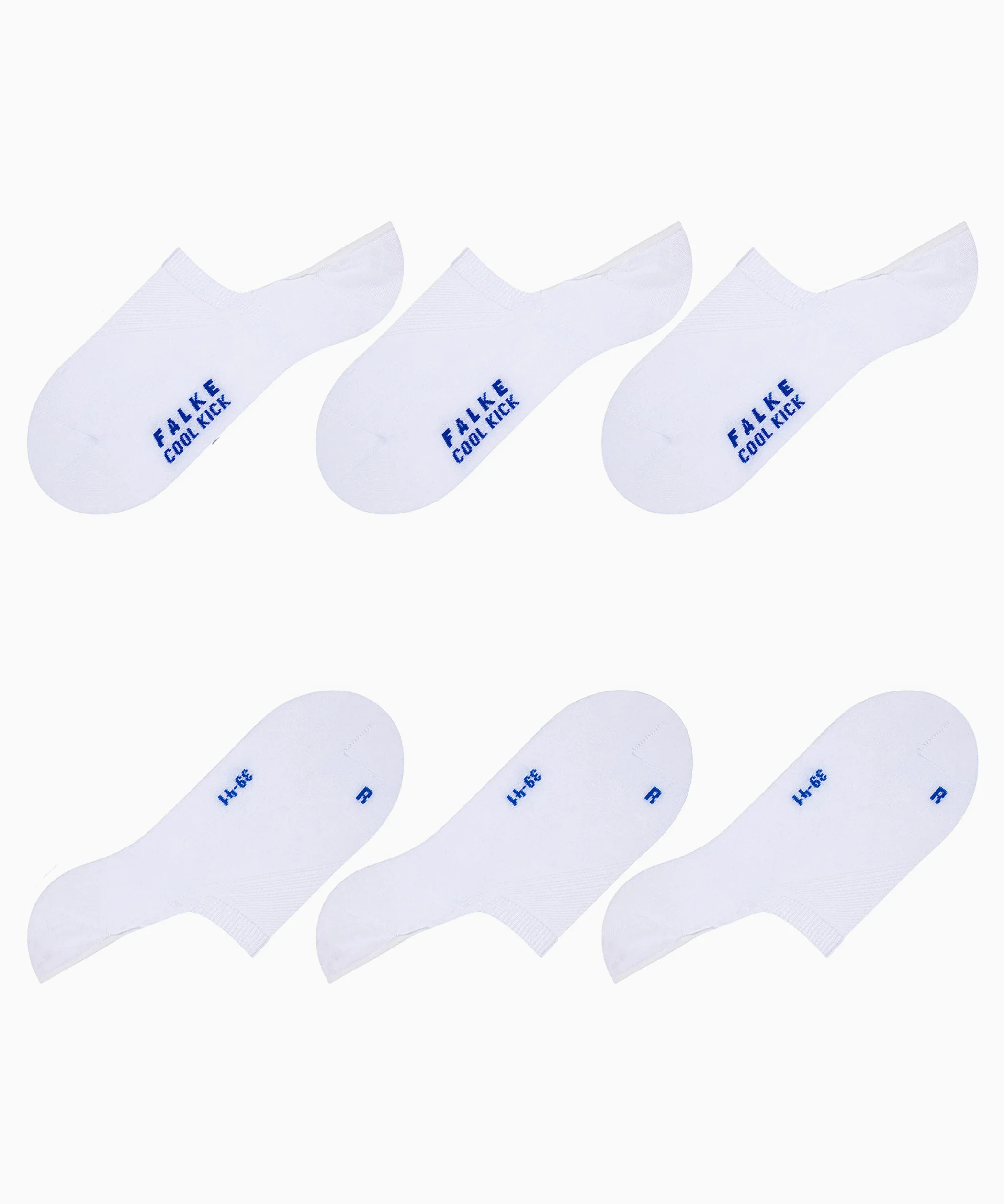 FALKE Cool Kick 3-Pack Unisex Pinkies antideslizante gracias a la silicona en el talón | con suela de felpa ultra ligera