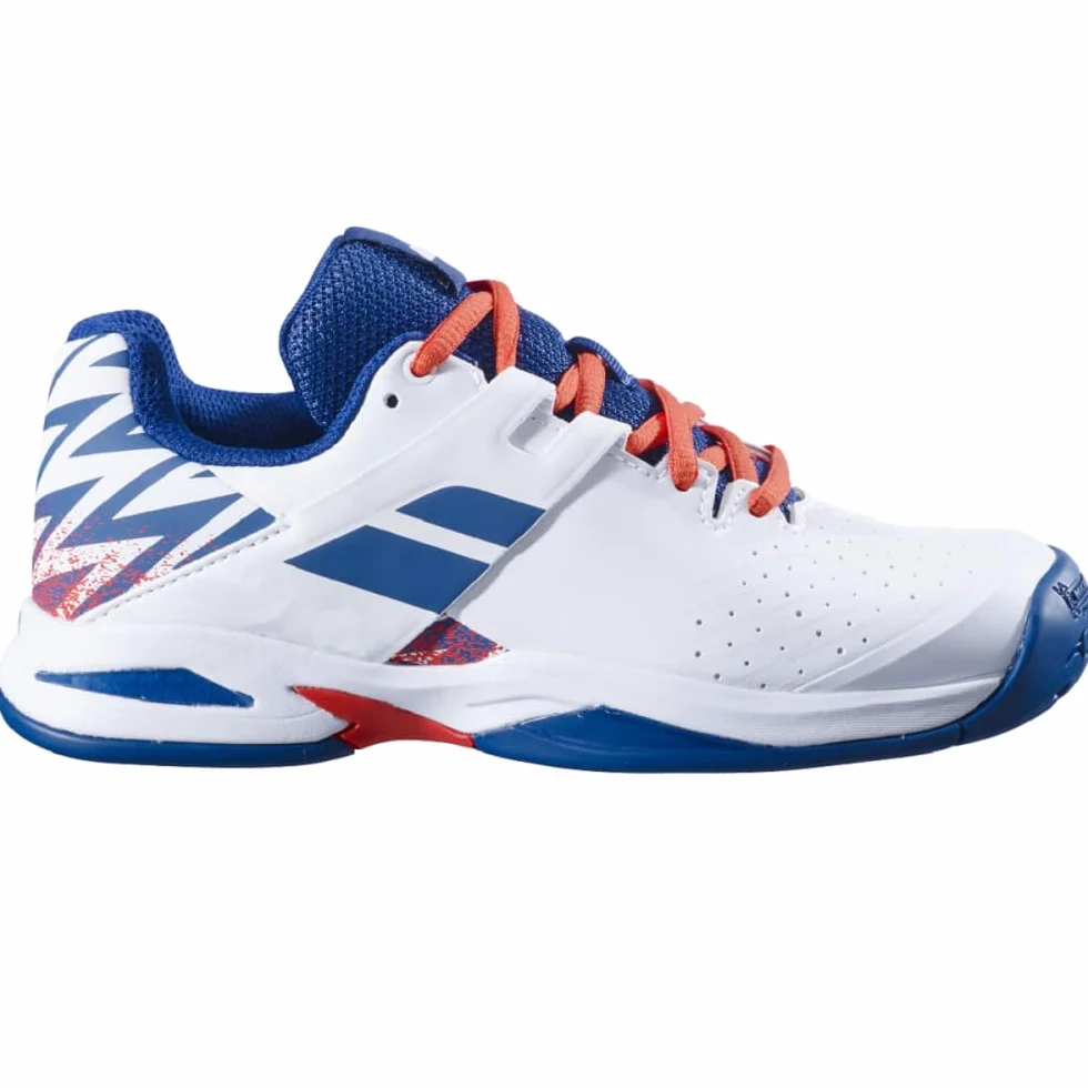 Babolat Propulse All-Court Zapatillas de Tenis para Niños - Sujeción, Amortiguación y Durabilidad, Blanco/Estate