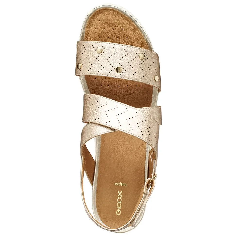 Geox D Sandal Vega B, Sandalia Plana Mujer