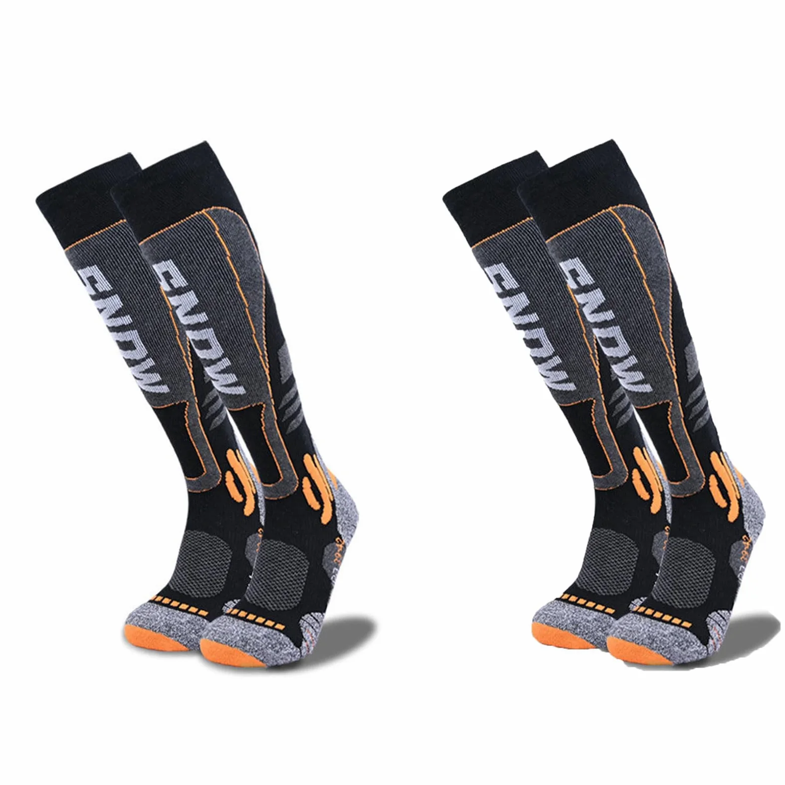 2 Pares Calcetines Esquí Lana Merino Para Hombre y Mujer Térmicos y Resistentes Calcetines Invierno Hasta la Rodilla Ajuste Anatómico Absorbe la humedad para Esquí,Snowboard y Excursionismo
