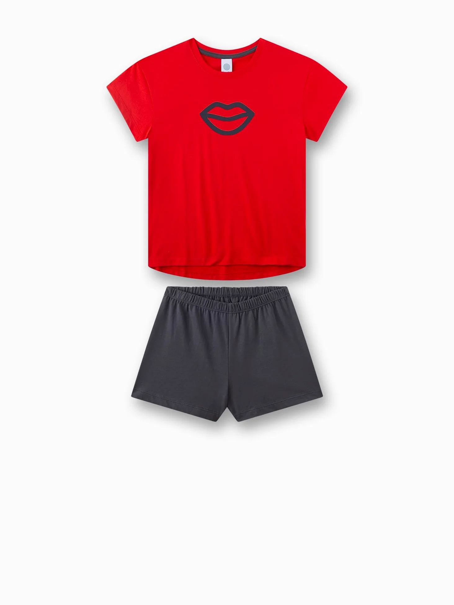 Sanetta 246203 Juego de Pijama, Rojo, 128 cm para Niñas