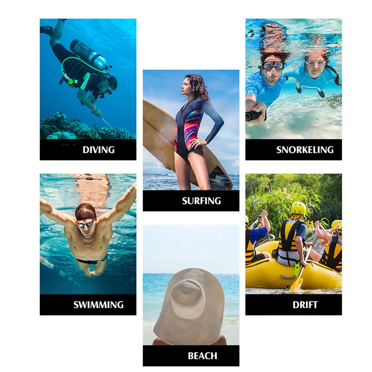 Botas de Buceo, Botines de Playa con Cierre de Bucle Superior de 5 Mm de Fáciles de Quitar para Deportes Acuáticos (Talla 12)