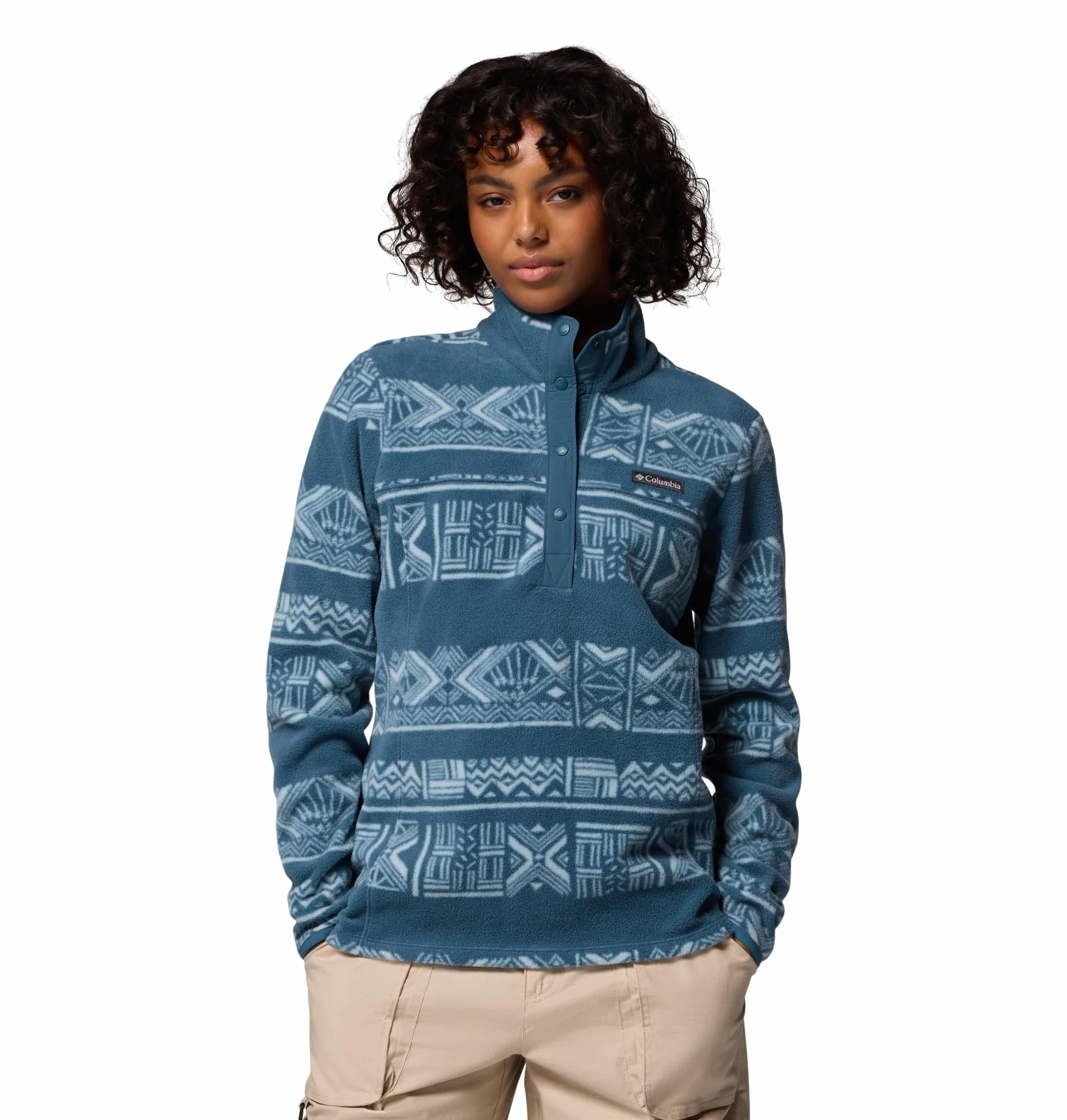 Columbia Benton Springs Printed 1/2 Snap Suter pulver Mujer