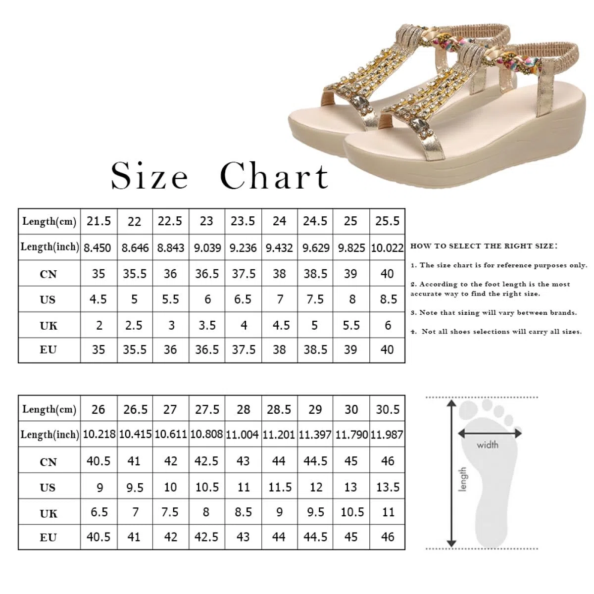 Ipetboom Sandalias de con Tiras de Pedrería para Mujer Tacón Cómodas para Verano y Playa Diseño Slip Color Dorado