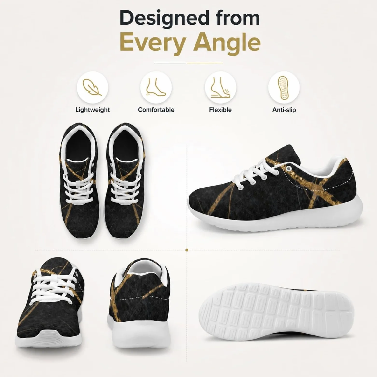 ENEN Zapatillas Deportivas Hombre Mujer Ligeras 36-46 EU | Malla Tenis Transpirable Calzado de Running Antideslizante para Gimnasio y Caminar Zapatos de Deportes Cómodos