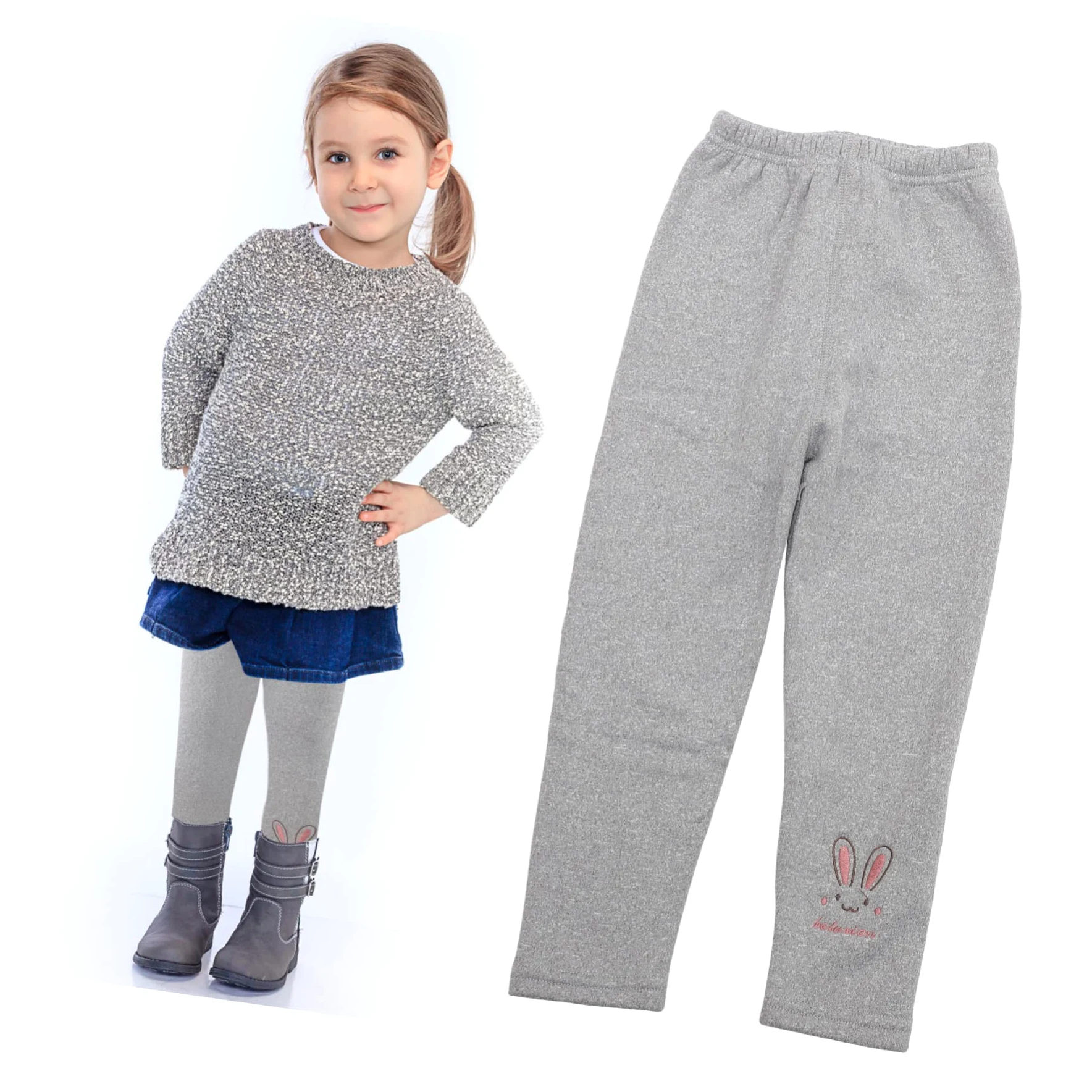GALPADA 3 Piezas Polainas De Bebé Leggins Con Forro Polar Para Niños Leggins Con Forro Polar Niños Pantalones De Lana Para Niños Pequeños Algodón Pantalones De Una Pieza Niña Espesar
