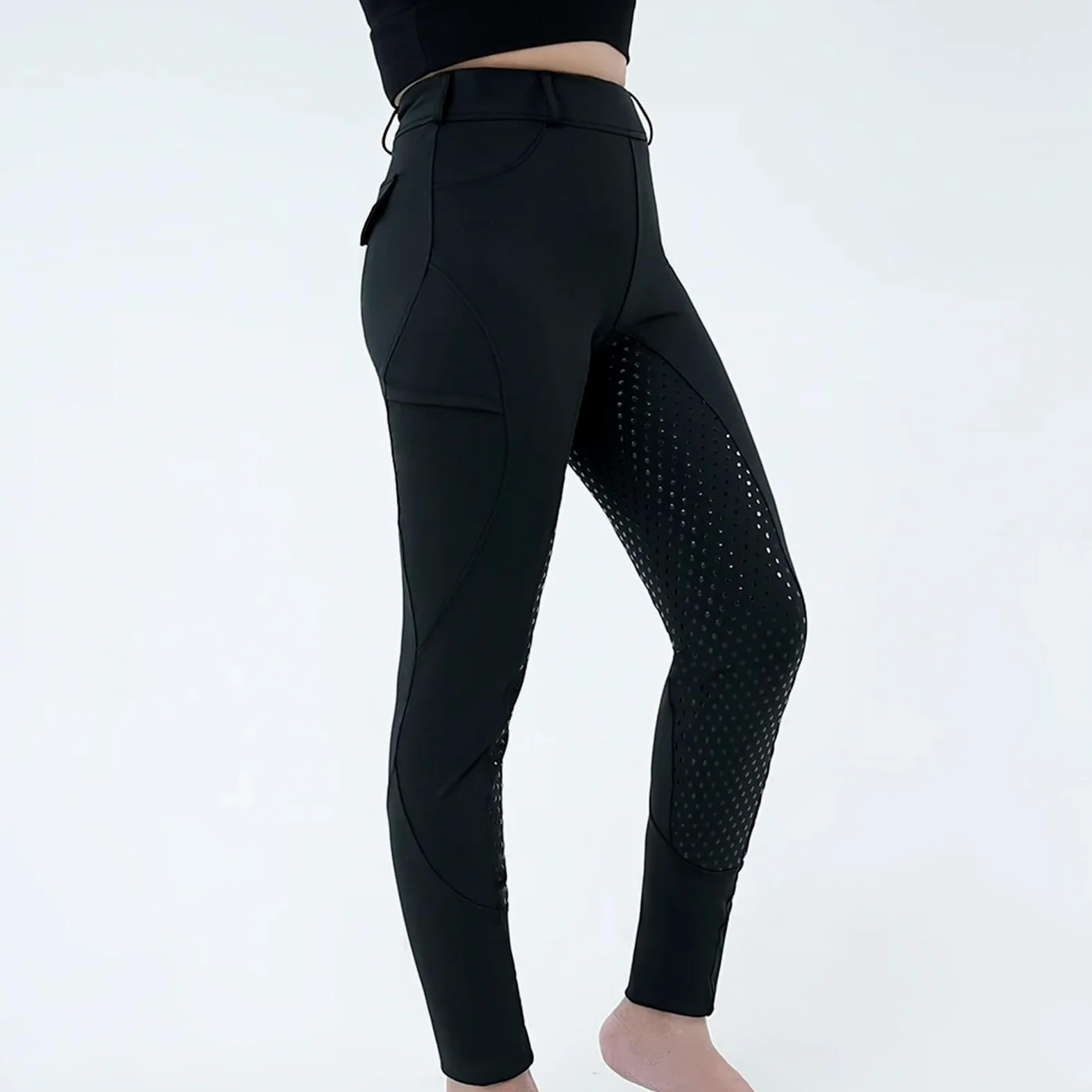 Pantalones de equitación for Mujer, Pantalones Montar con Asiento Completo, Mallas Entrenamiento Ecuestre, Ropa Deportiva for Exteriores, Equipo para Ciclismo Y Deportes