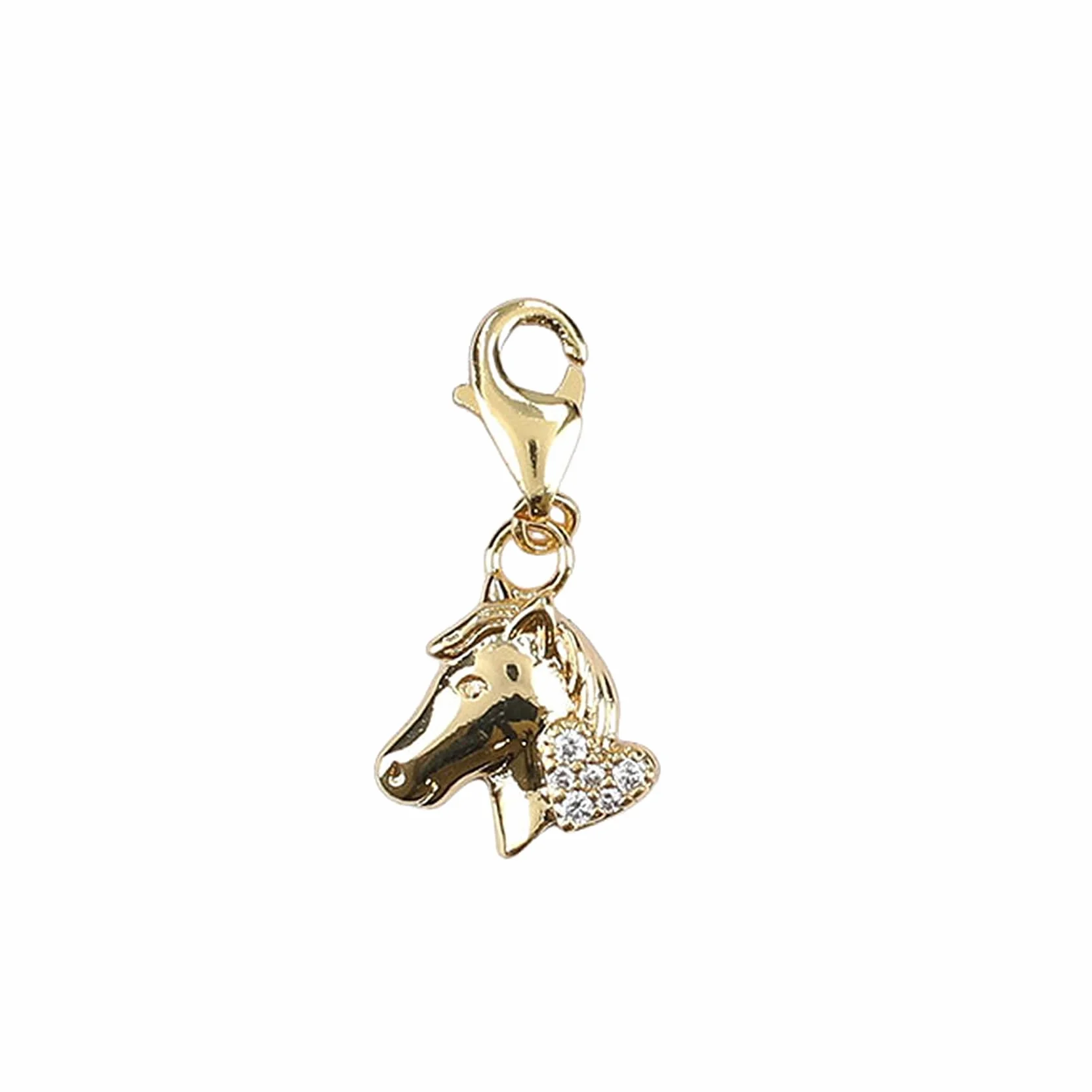 Depesche 11785-091 Charms Exprésate - Colgante para Collares y Pulseras, Caballo, Dorado, como pequeño Regalo