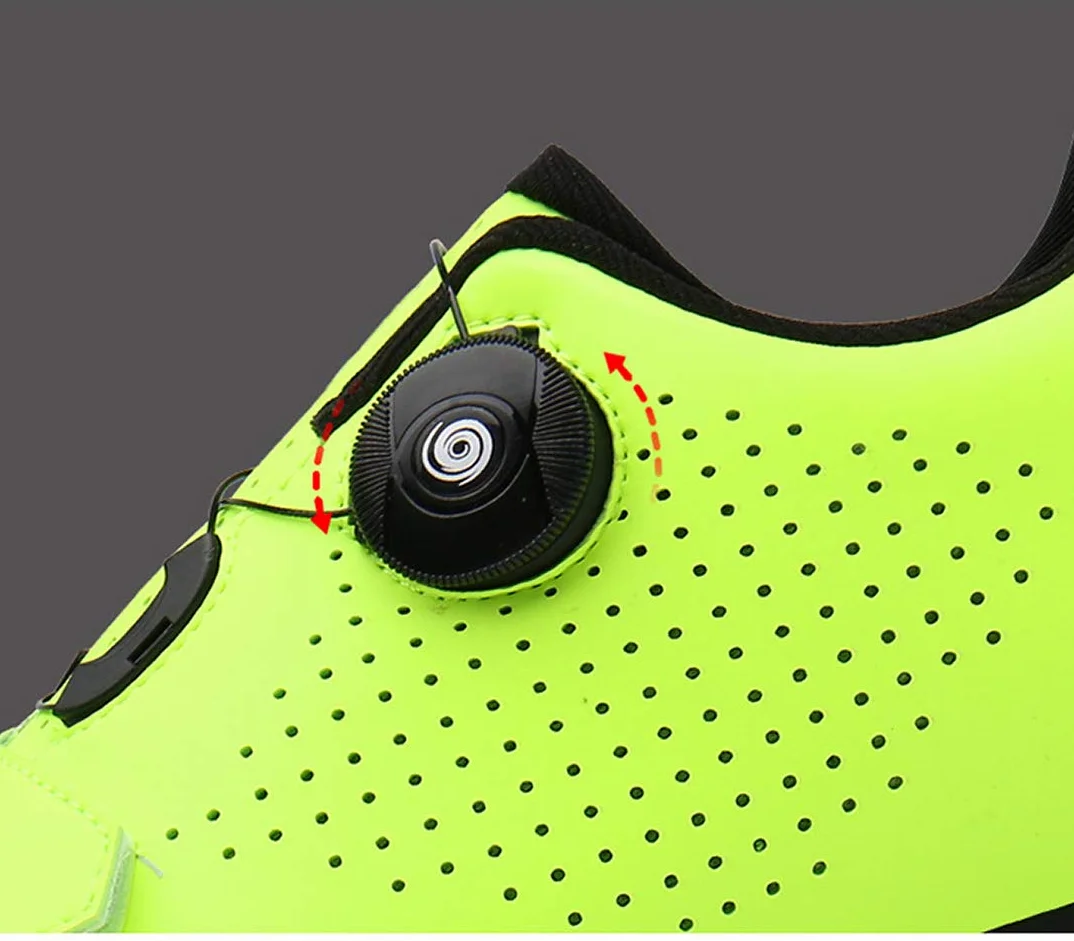 Calzado De Ciclismo Calzado De Ciclismo Sin Bloqueo Calzado Casual Unisex Buena Transpirabilidad Zapatillas De Bicicleta con Fondo Resistente Al Desgaste (41,Verde)