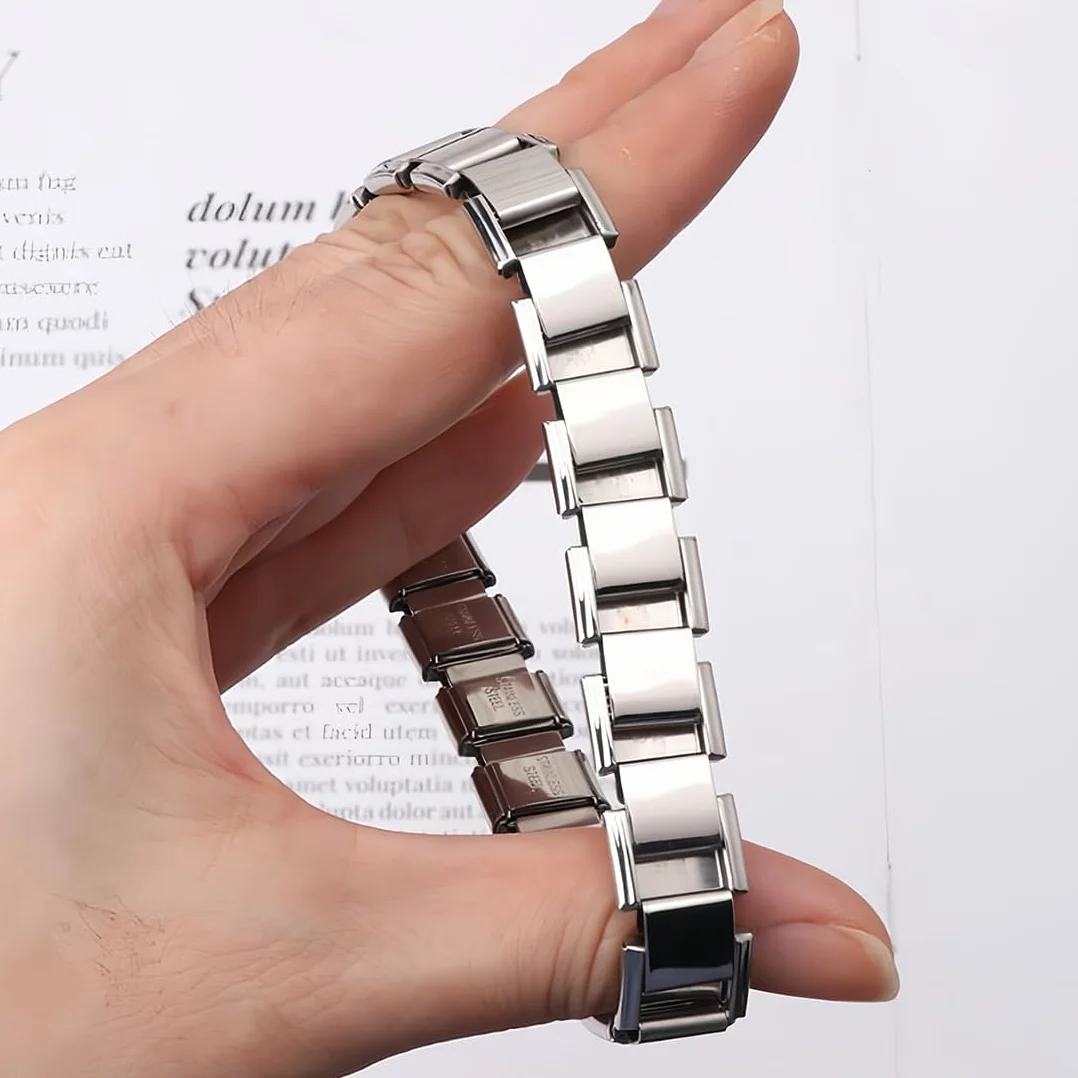 3 Piezas Italian Charms pulsera encantos 9 mm Joyería Matt Moda