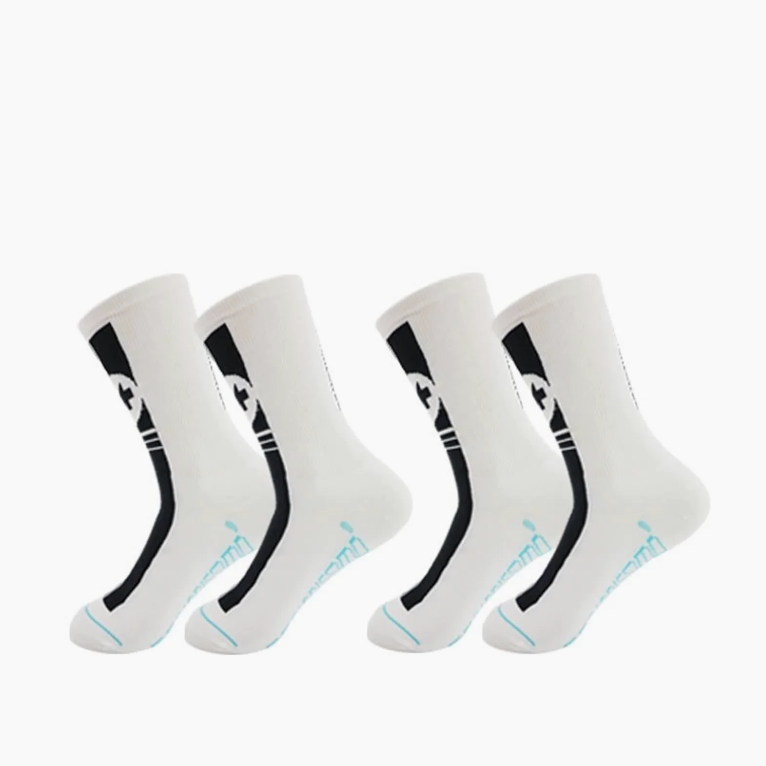 2 Pares de Calcetines de Ciclismo Hombres en Tubo Multicolor Deportes Anti Deslizamiento Calcetines Entrenamiento Calcetines Forrados con Calcetines de Tobillo