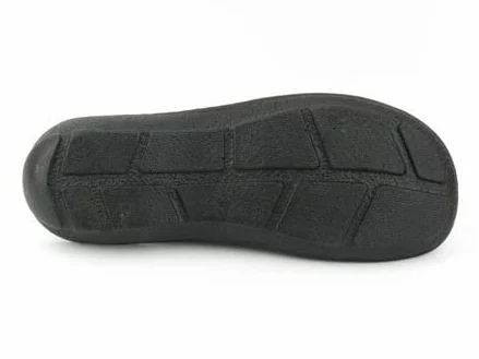 Zapatillas Sanitarias Mujer con Parte Superior Calada Cerrada Tira Ajustable Suela Flexible Ligeras Cómodas Negro Talla 37