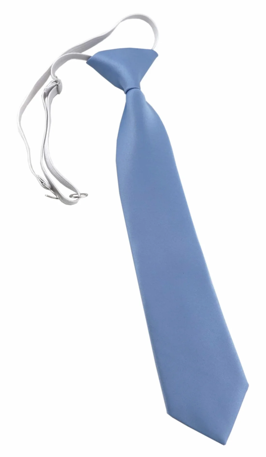 TigerTie Corbata infantil en monocolor, preatada con goma elástica