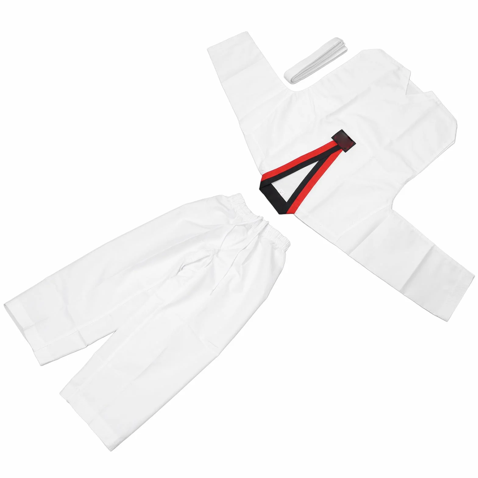 Traje de taekwondo para niños 136-146 cm Dobok uniforme entrenamiento transpirable ligero